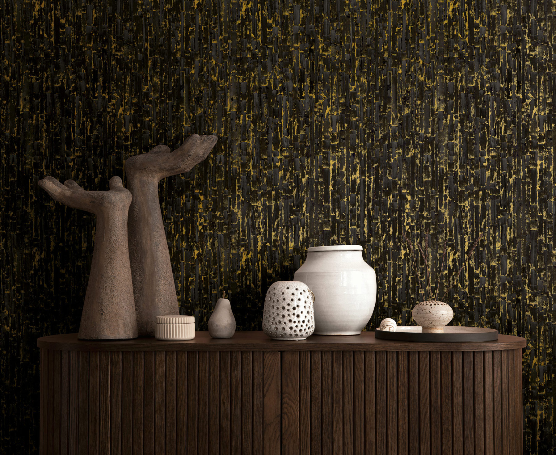 AS Vliestapete MS Hot Spots Modern Schwarz 786667