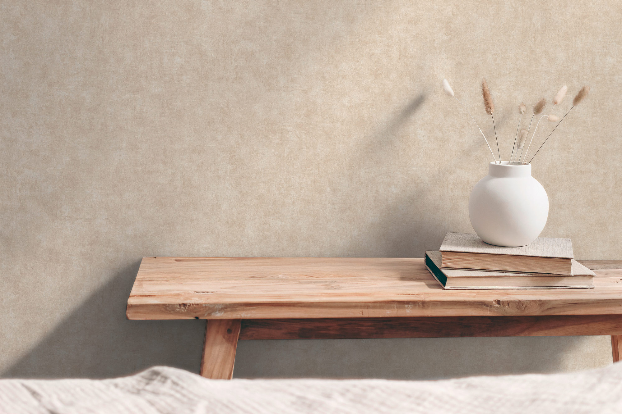 AS Vliestapete Hygge 3 Uni Braun 389228