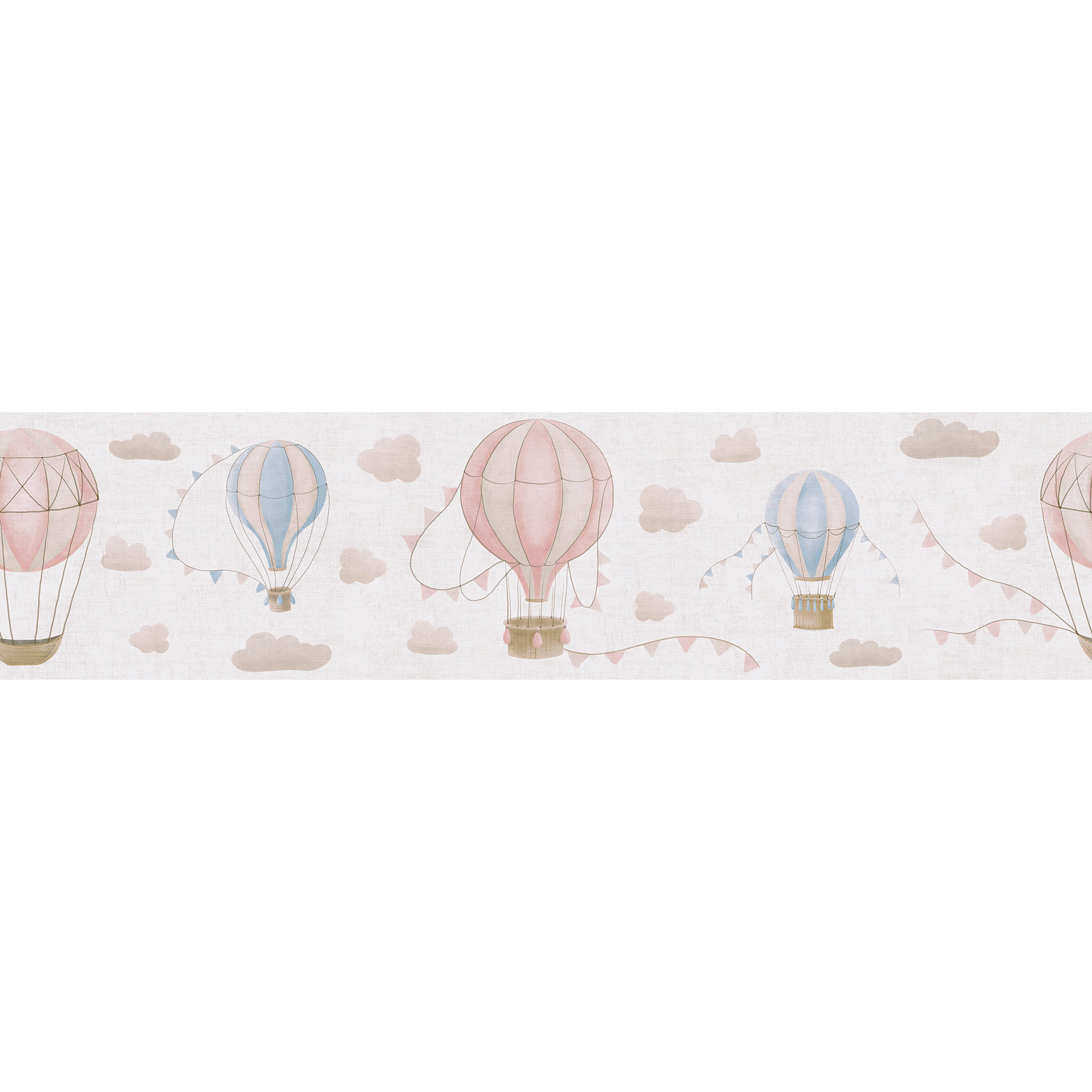 AS Borte Bordüre Lilly & Luis Luftballons Beige 771351