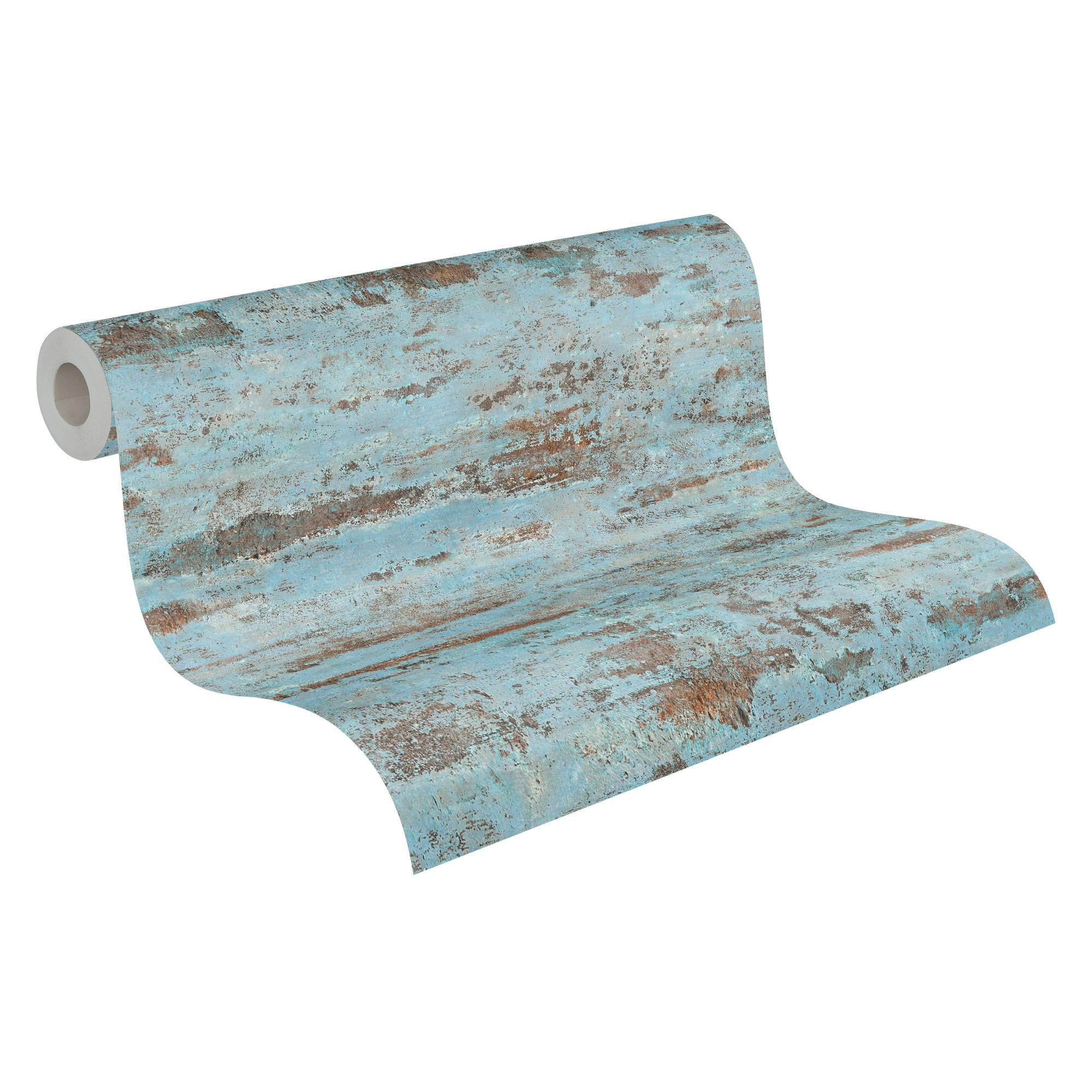 AS Vliestapete Elements 2 Unitapete Blau 374153