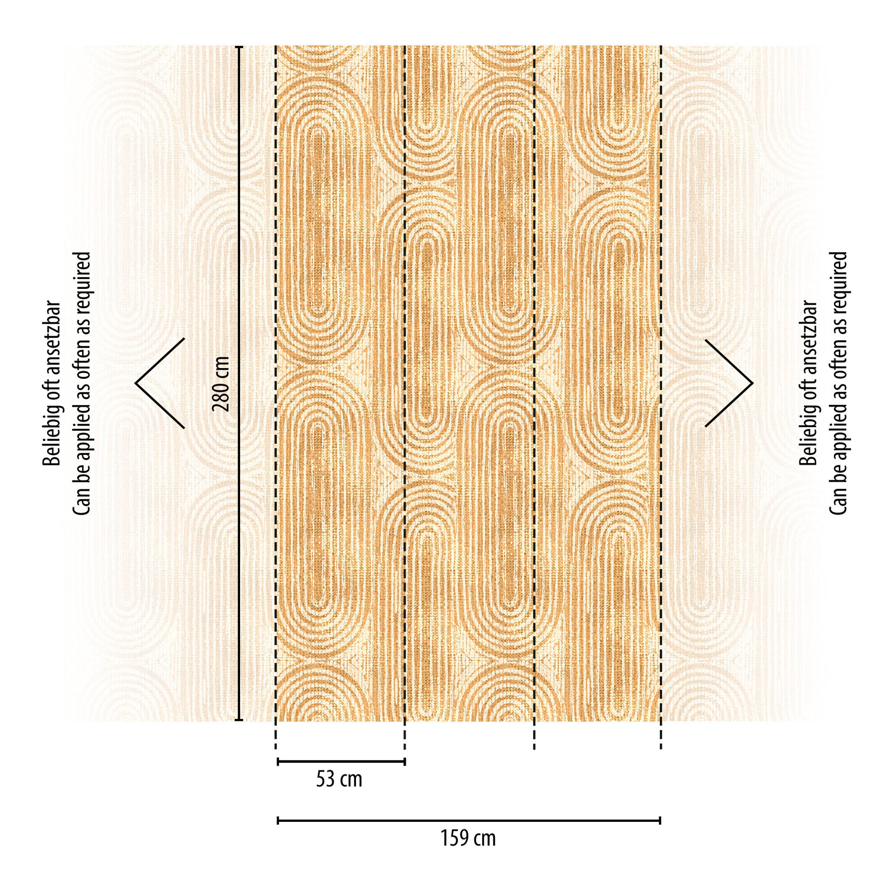 Livingwalls Vliestapete The Wall 3 Formen Retro 398681