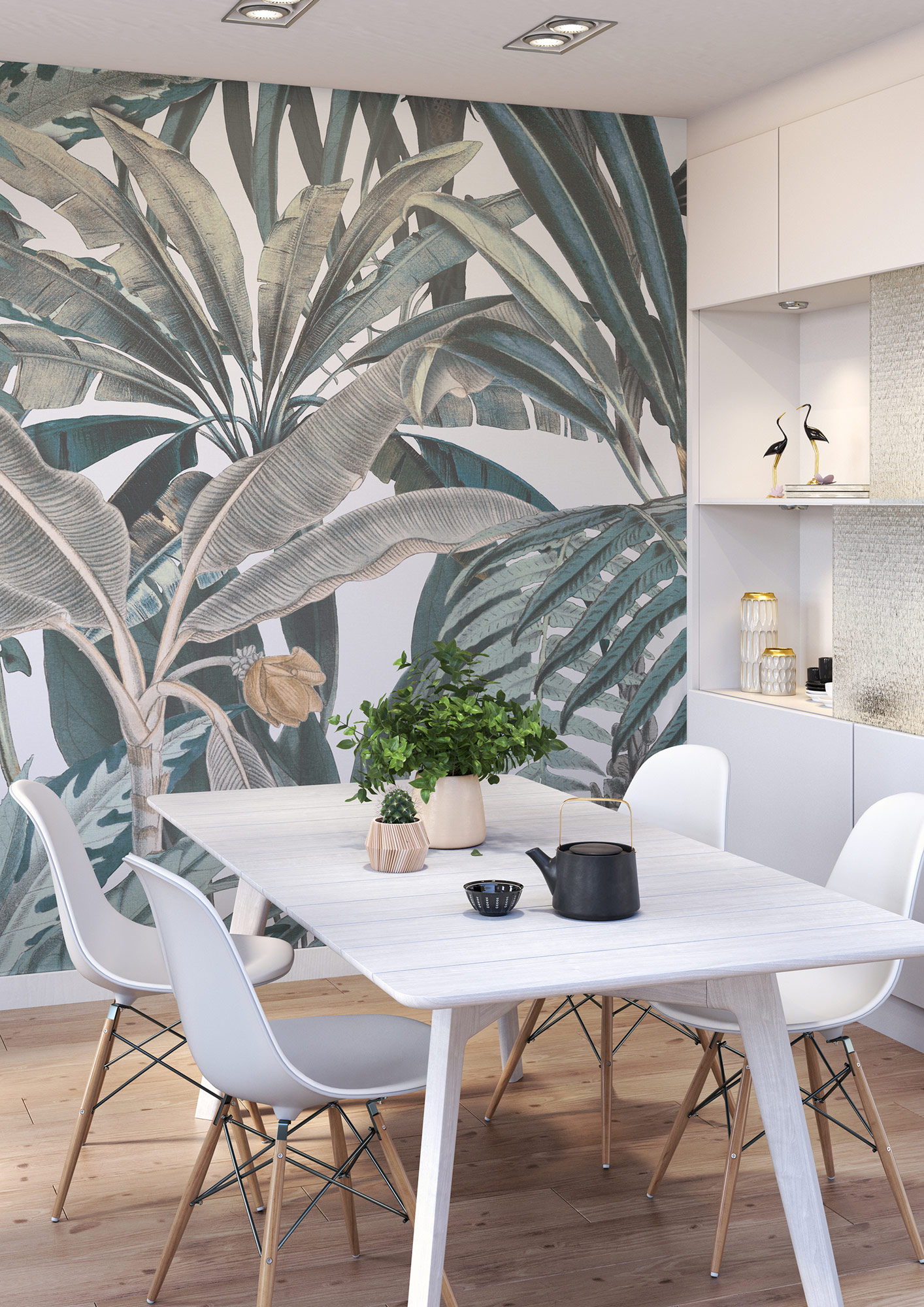 Rasch Fototapete Magic Walls Bananenblatt 590104