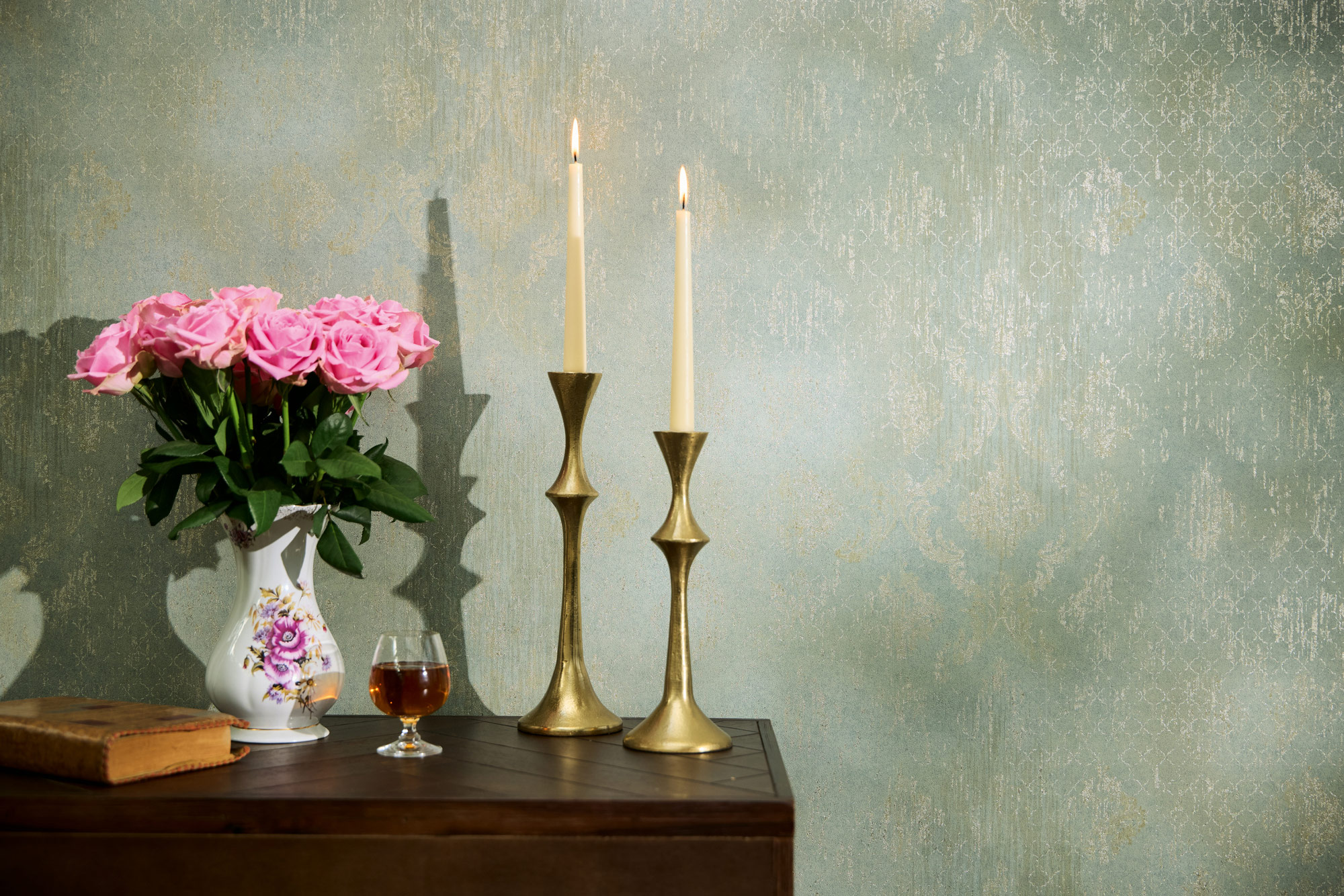 AS Vliestapete MS Hot Spots Ornament Grün 786725