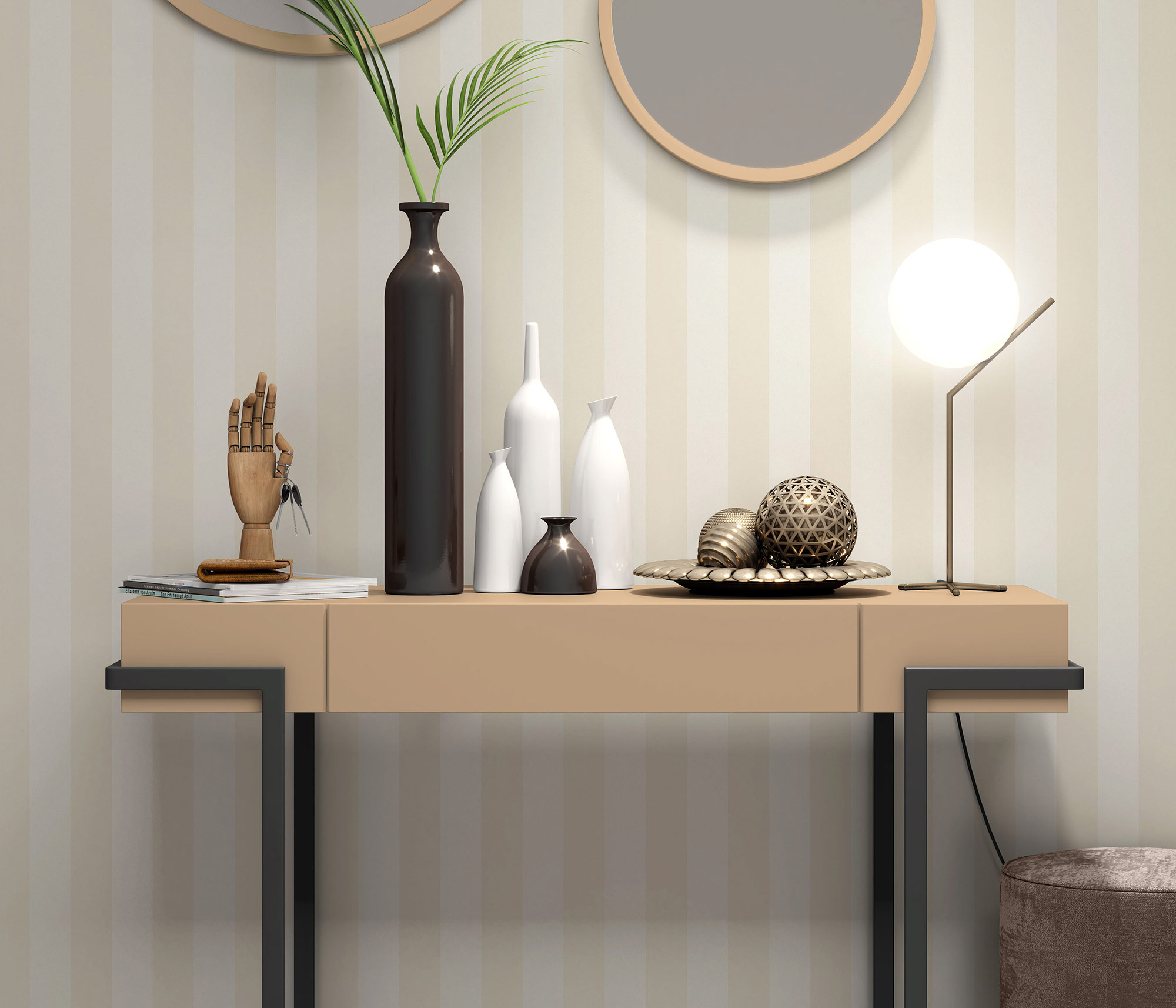 Erismann Vliestapete Melissa 4Earth beige 1036102