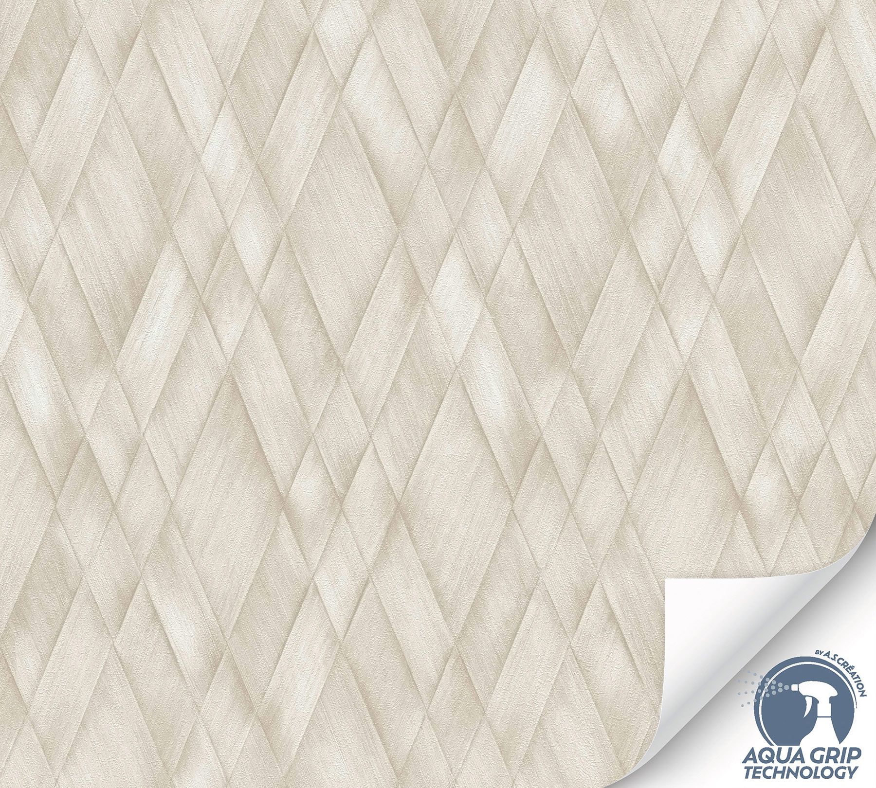 AS Vliestapete Cosiness Designdrop 2 3D-Optik Grau 793132