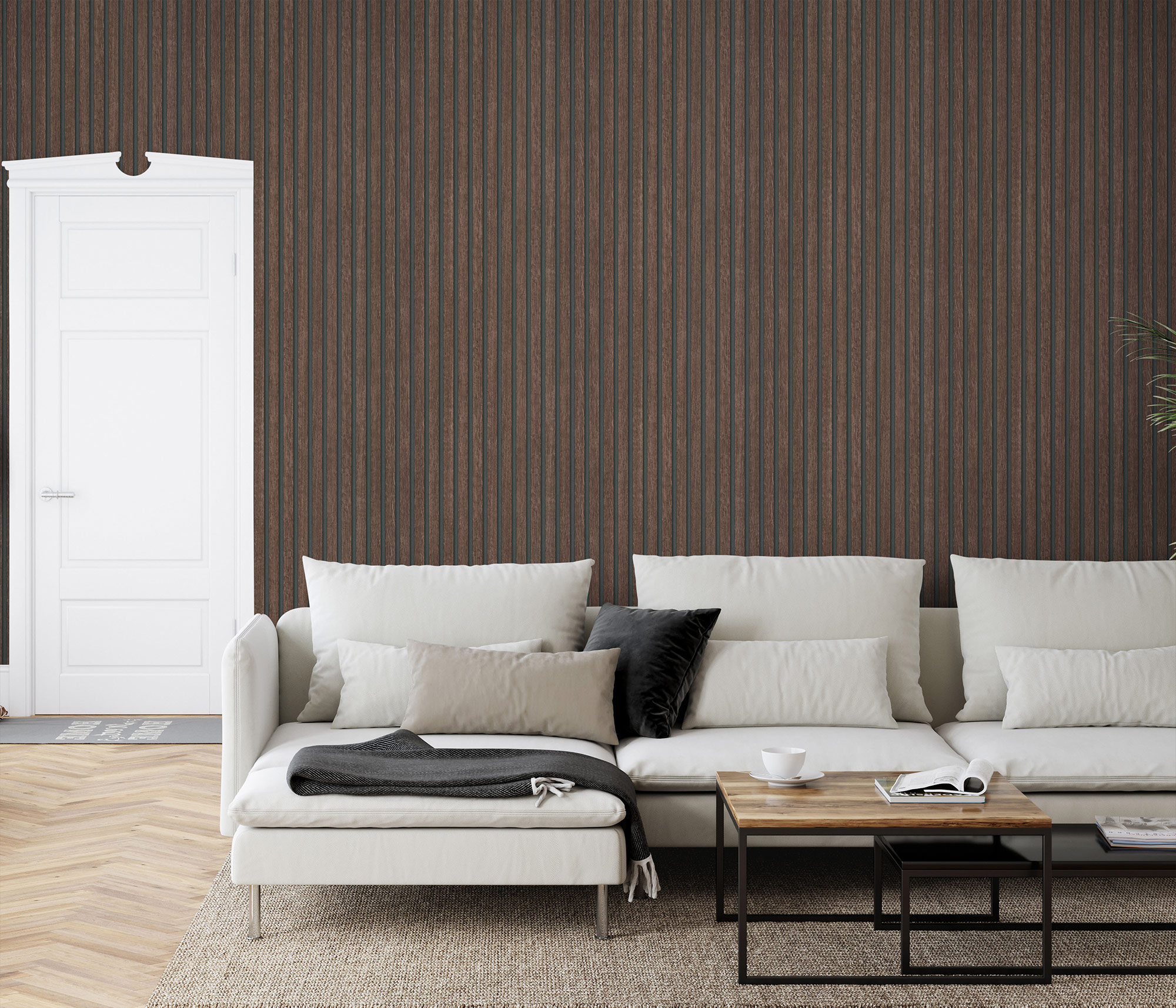 Erismann Vliestapete Holzpaneel dunkelbraun 1040033