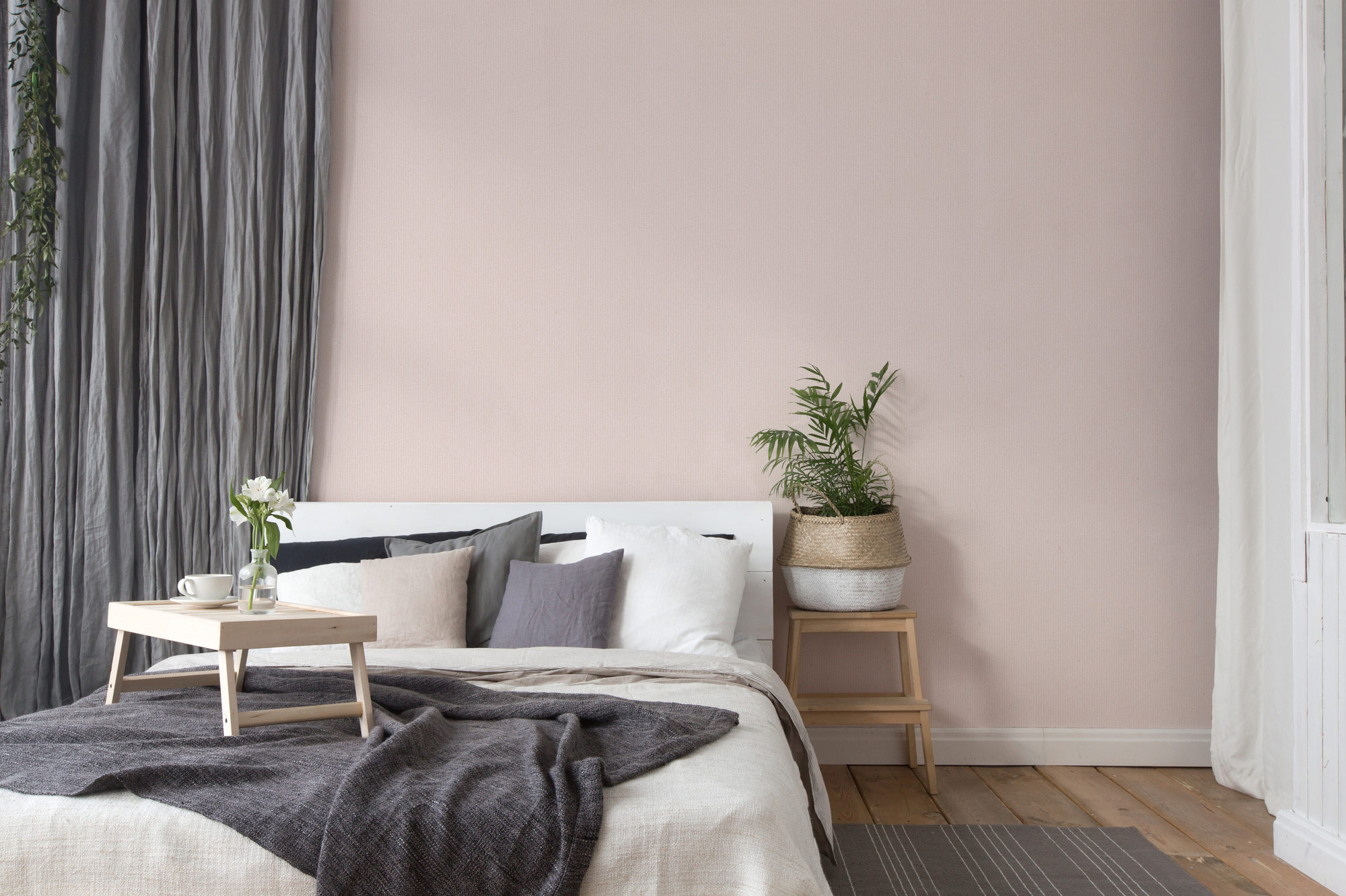 AS Vliestapete New Elegance rose Unitapete 375503