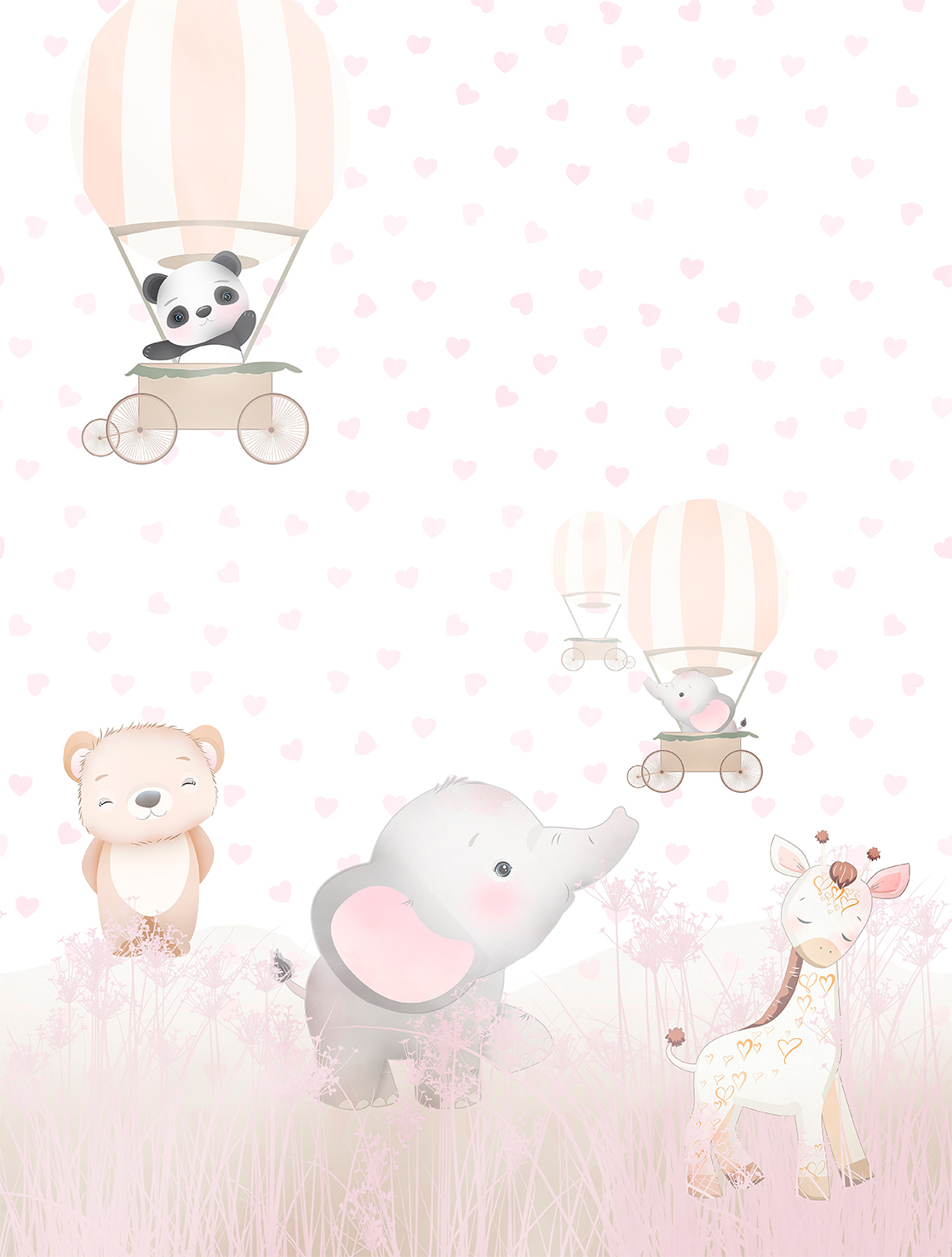 Decoprint Fototapete Cute Walls Freunde Ballon CW60311