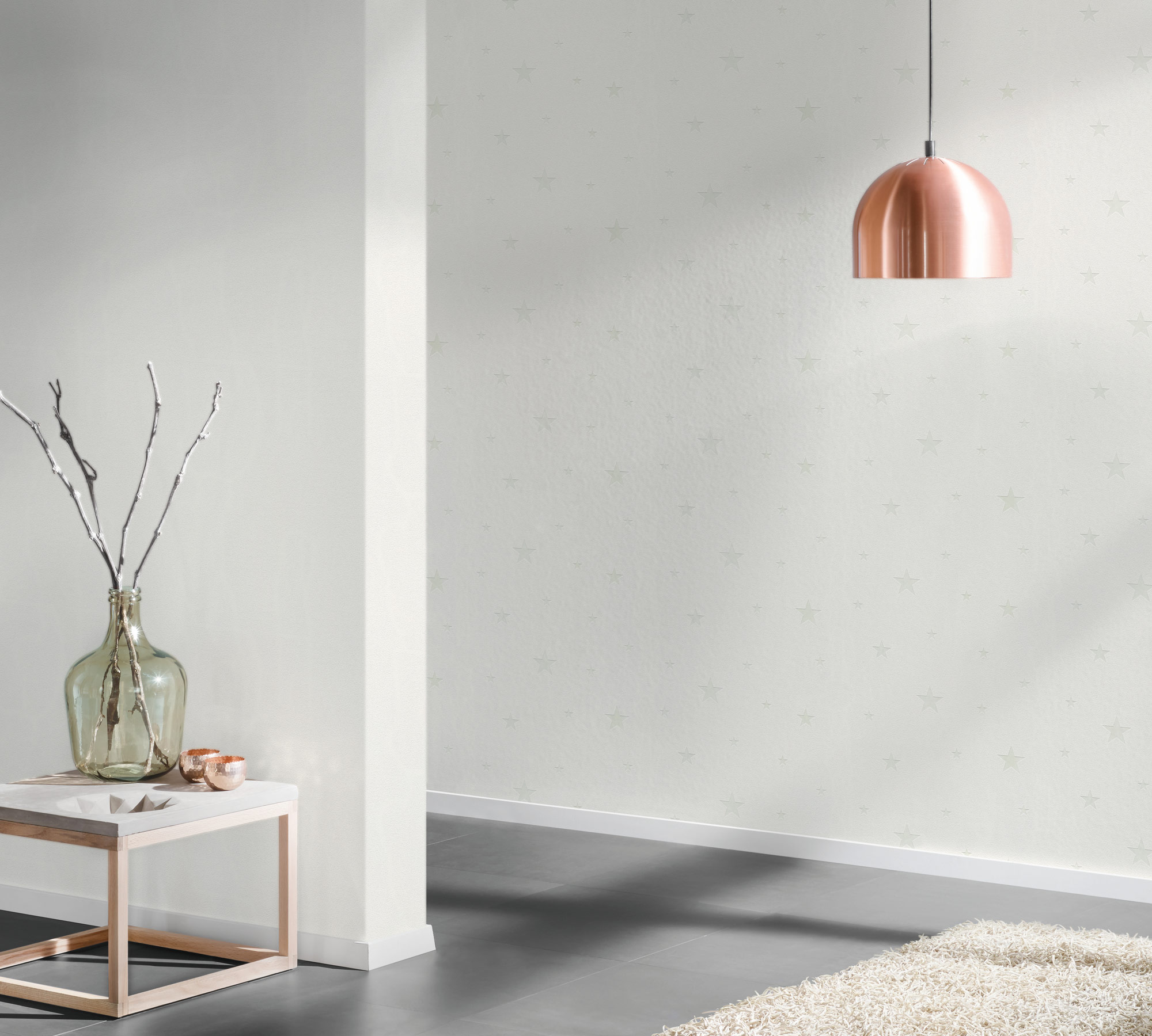 AS Vliestapete Casual Living Weiß Unitapete 325013