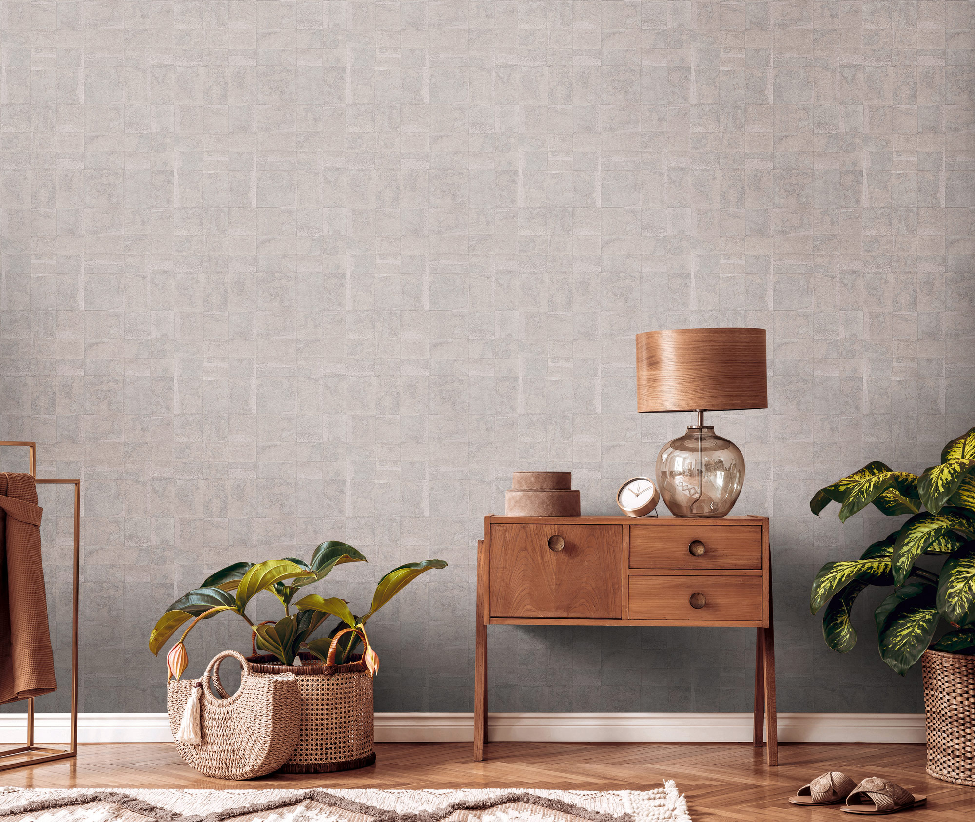 Livingwalls Vliestapete Stories of Life Struktur Beige 39671