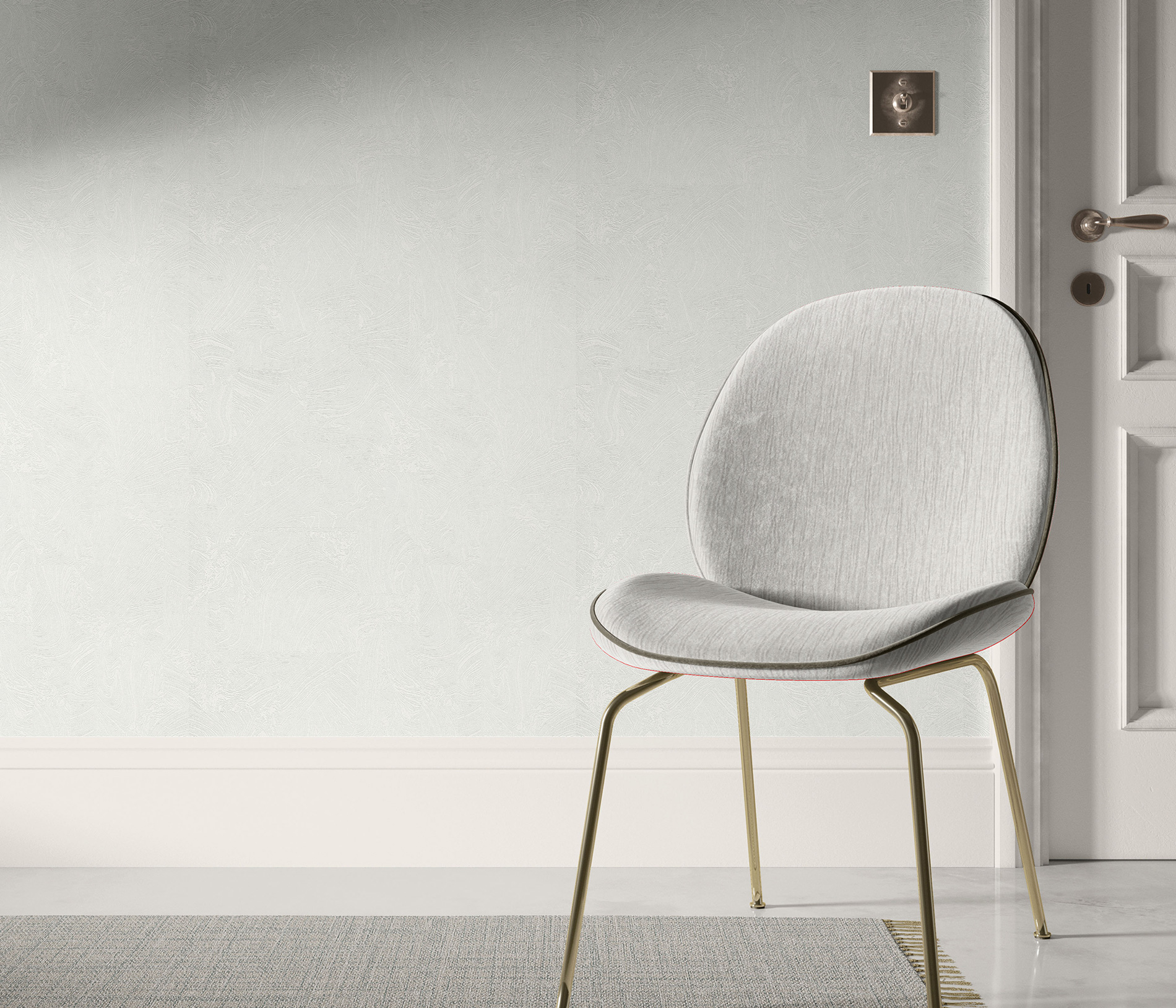 Erismann Vliestapete Melissa 4Earth hellgrau 1035831