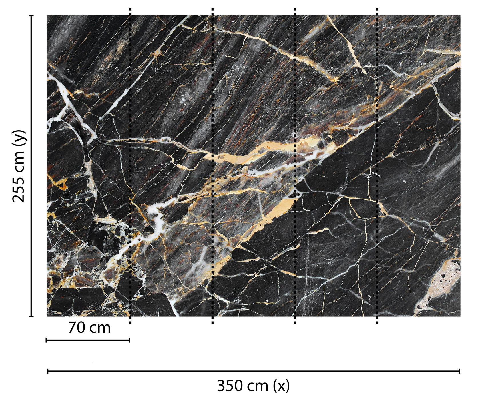 AS Fototapete Designwalls BlackGoldMarble DD118762
