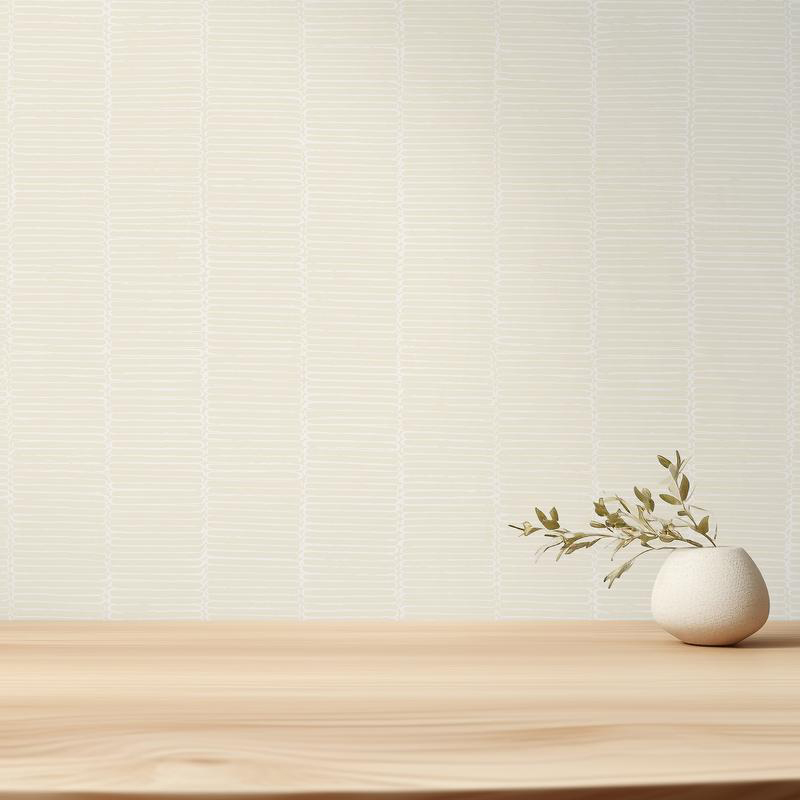 Hohenberger Vliestapete Chalk Beams in Order Cream 65496