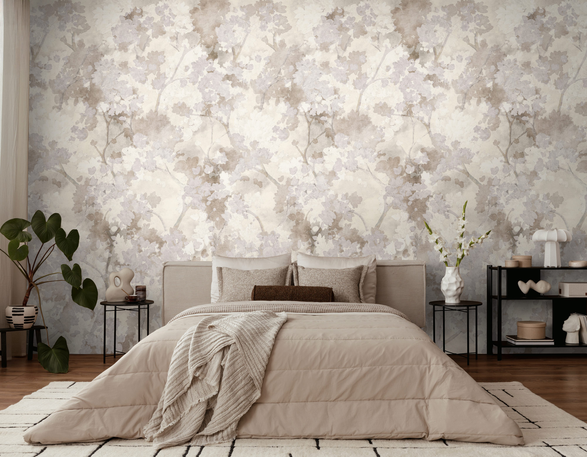 AS Fototapete The Wall 4 Bäume Creme 792485