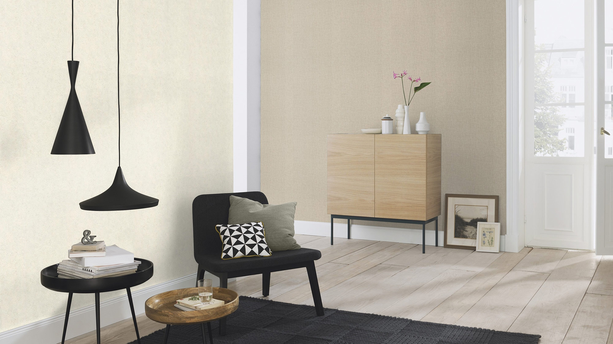 Rasch Vliestapete Welcome Home Weiß-Cremeweiß 649314