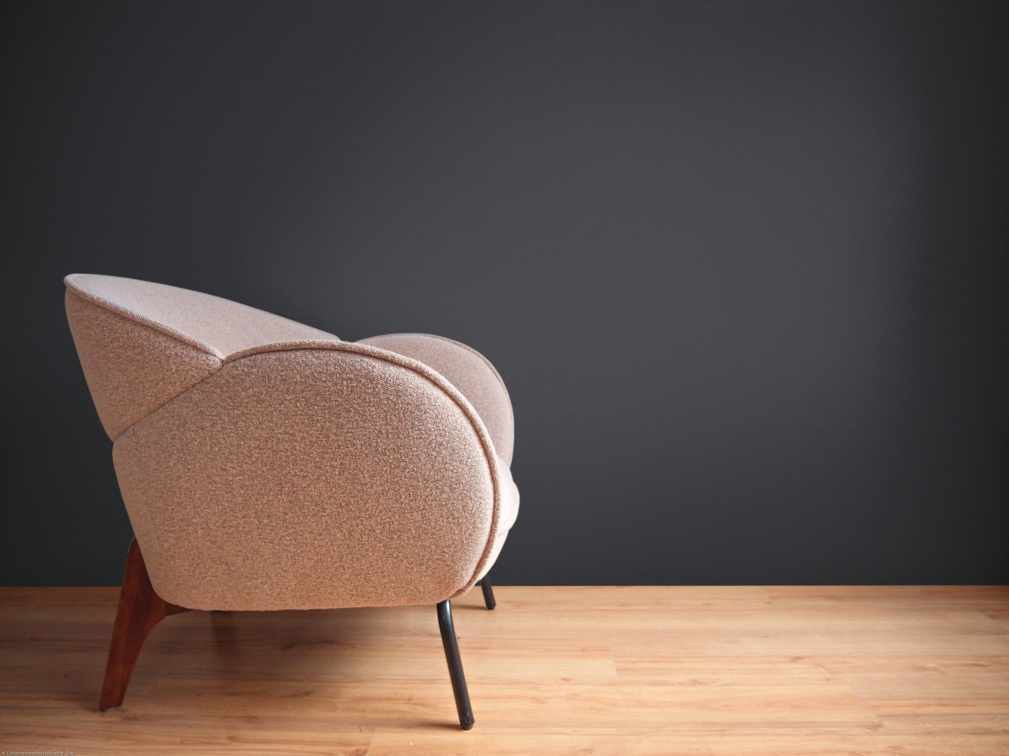 AS Vliestapete French Affair Einfarbig Schwarz 395726