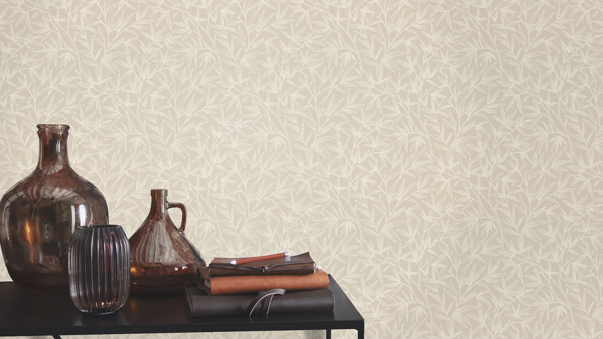 Rasch Vliestapete Liverna Beige-greige 554847
