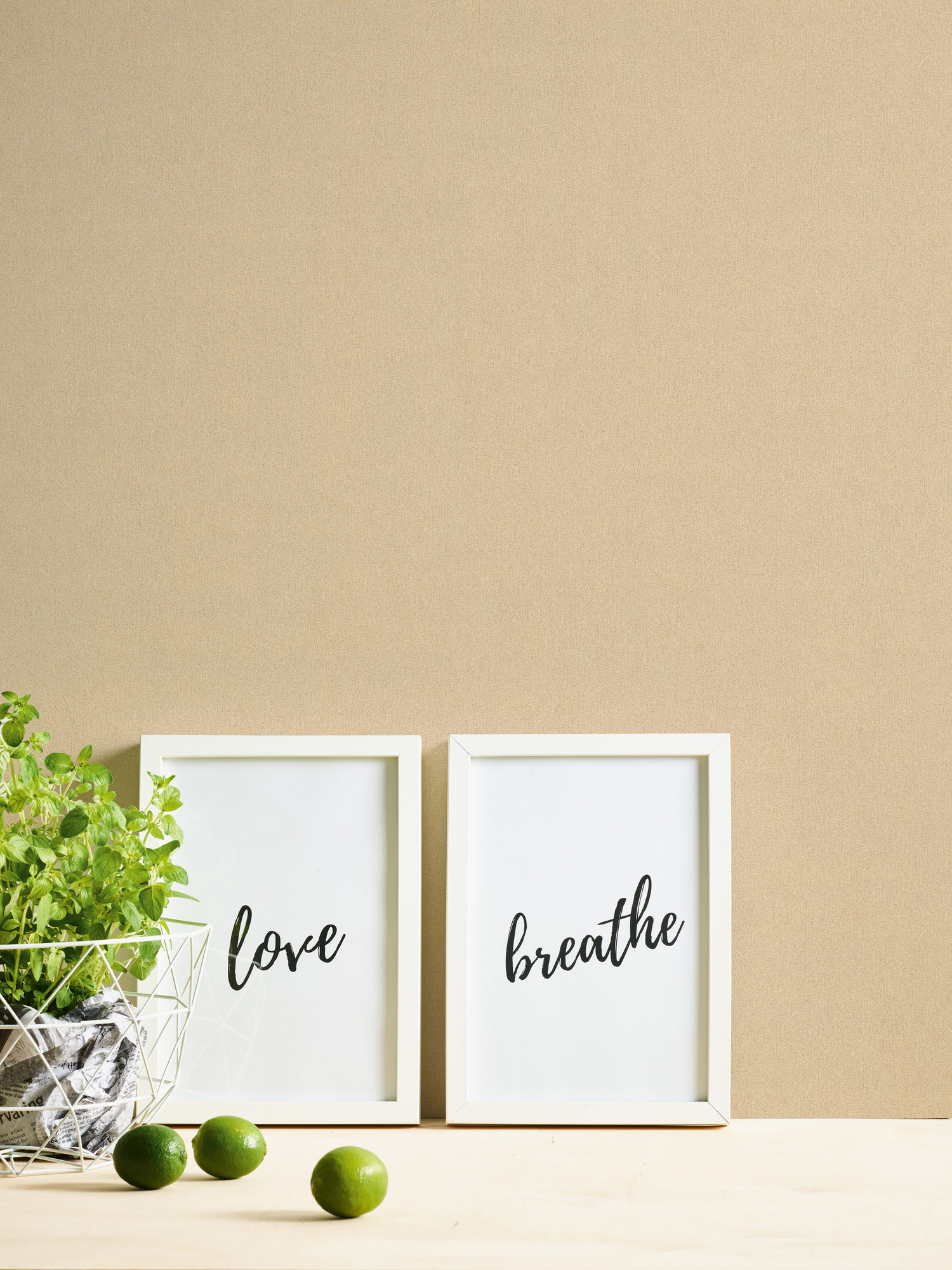 AS Vliestapete French Affair Einfarbig Uni Beige 353160