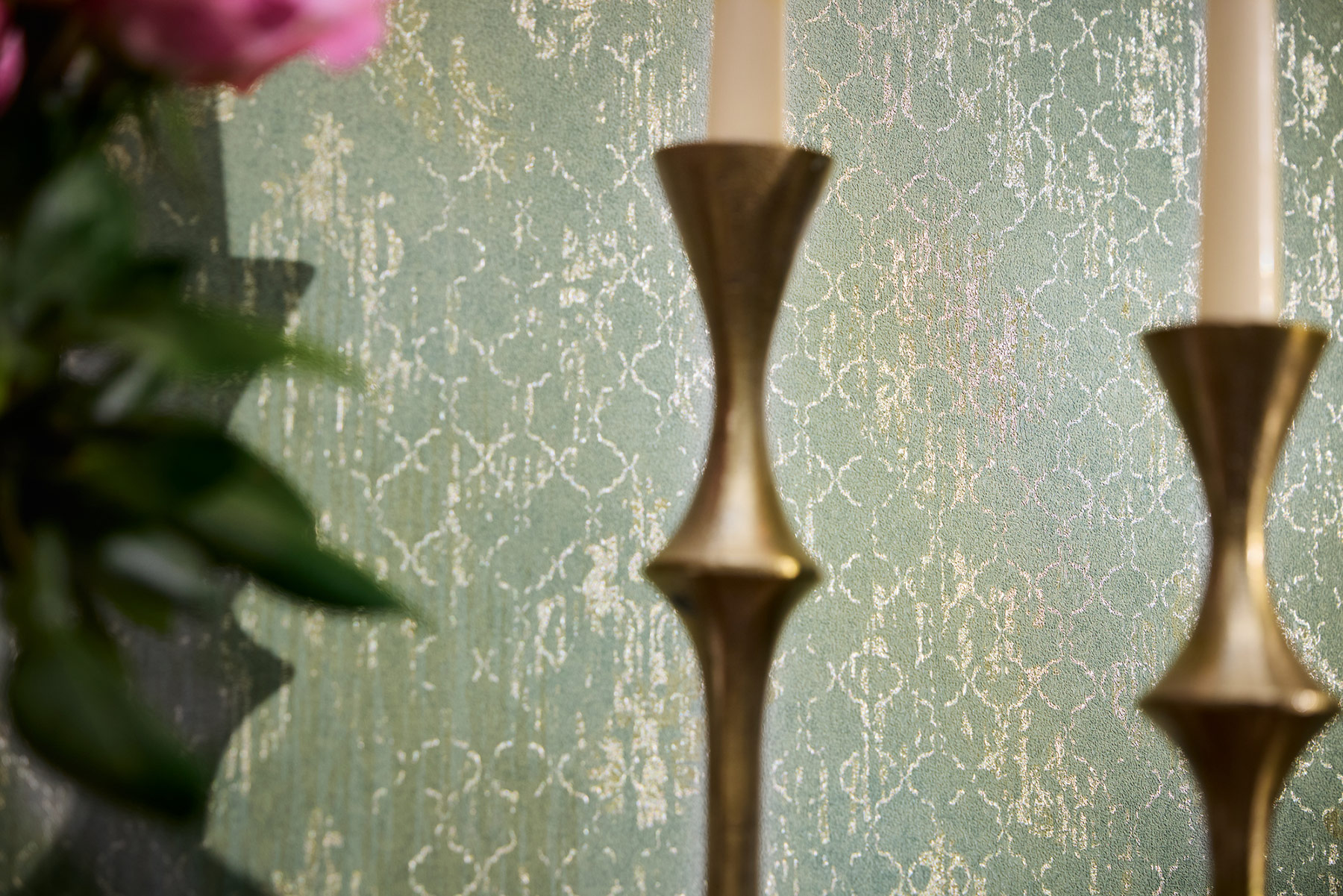 AS Vliestapete MS Hot Spots Ornament Grün 786725