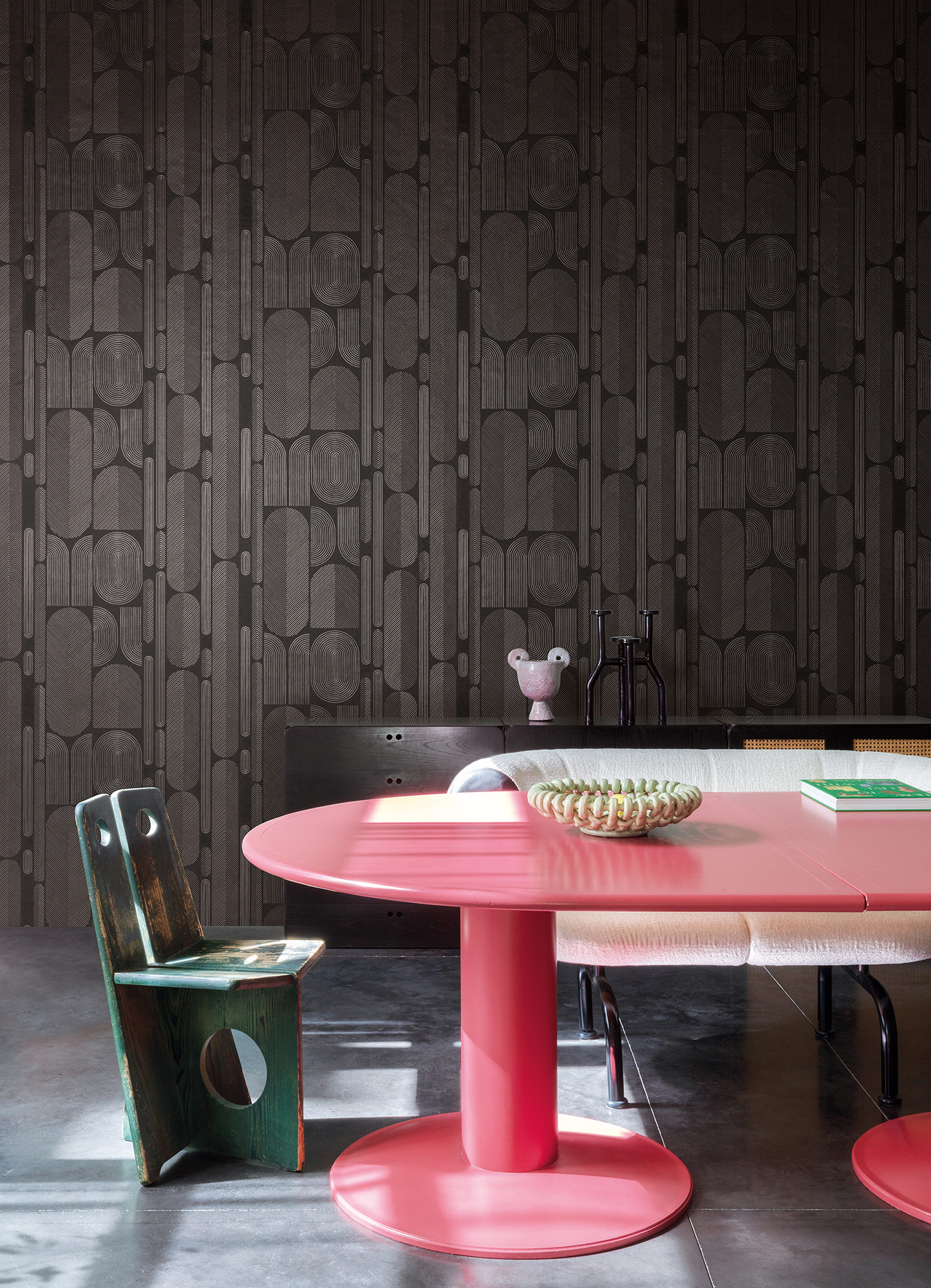 Masureel Vliestapete Rock Ovala Coffee ROC203