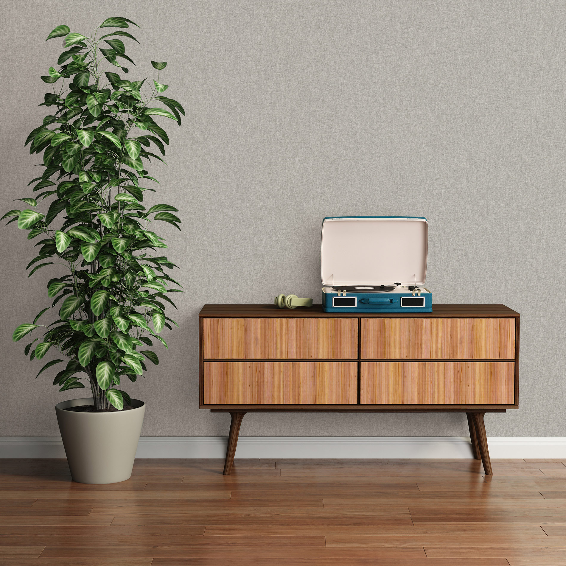 Livingwalls Vliestapete Famous Garden Unitapete 393537