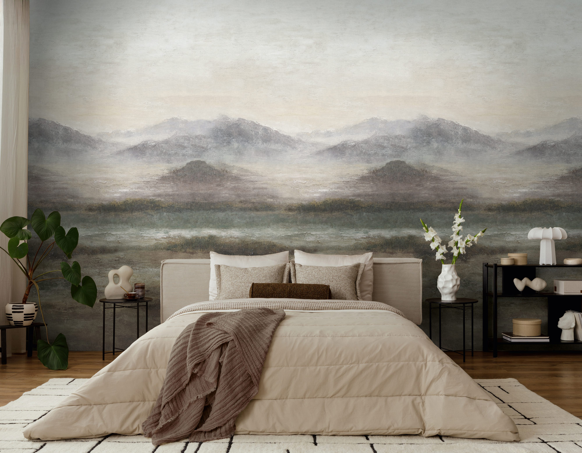 AS Fototapete The Wall 4 Nebel Braun 792364