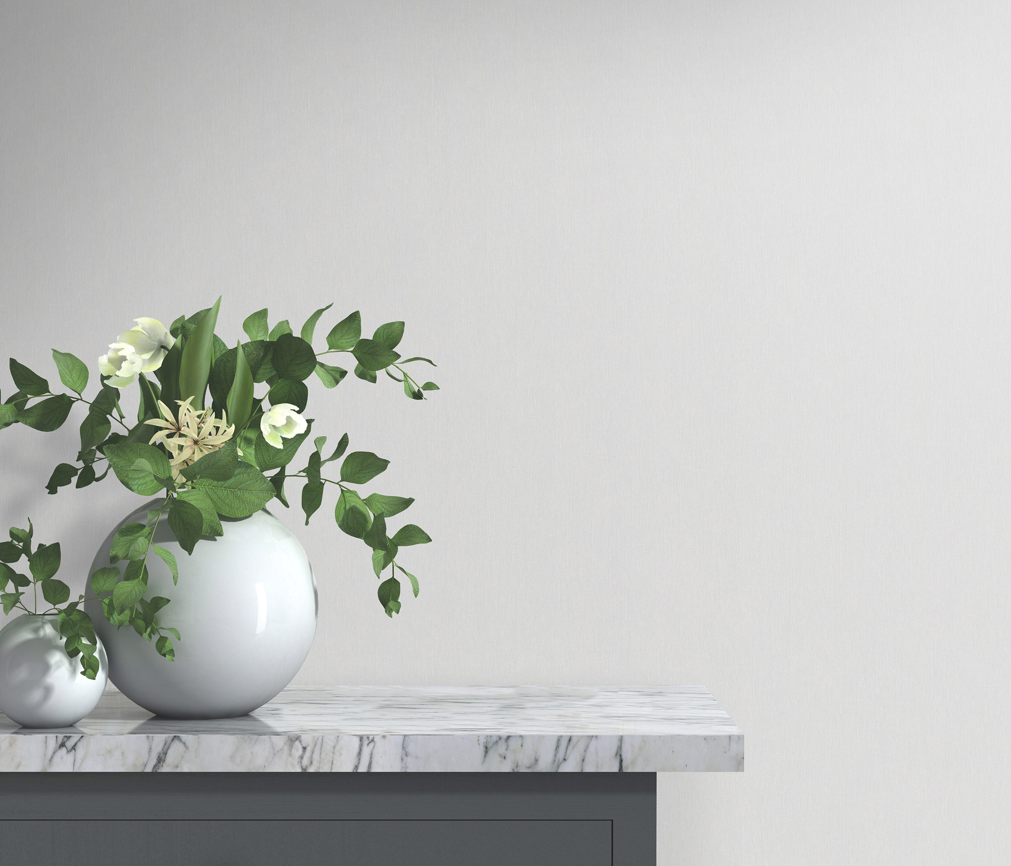 Erismann Vliestapete Versailles Unitapete grau 1028110