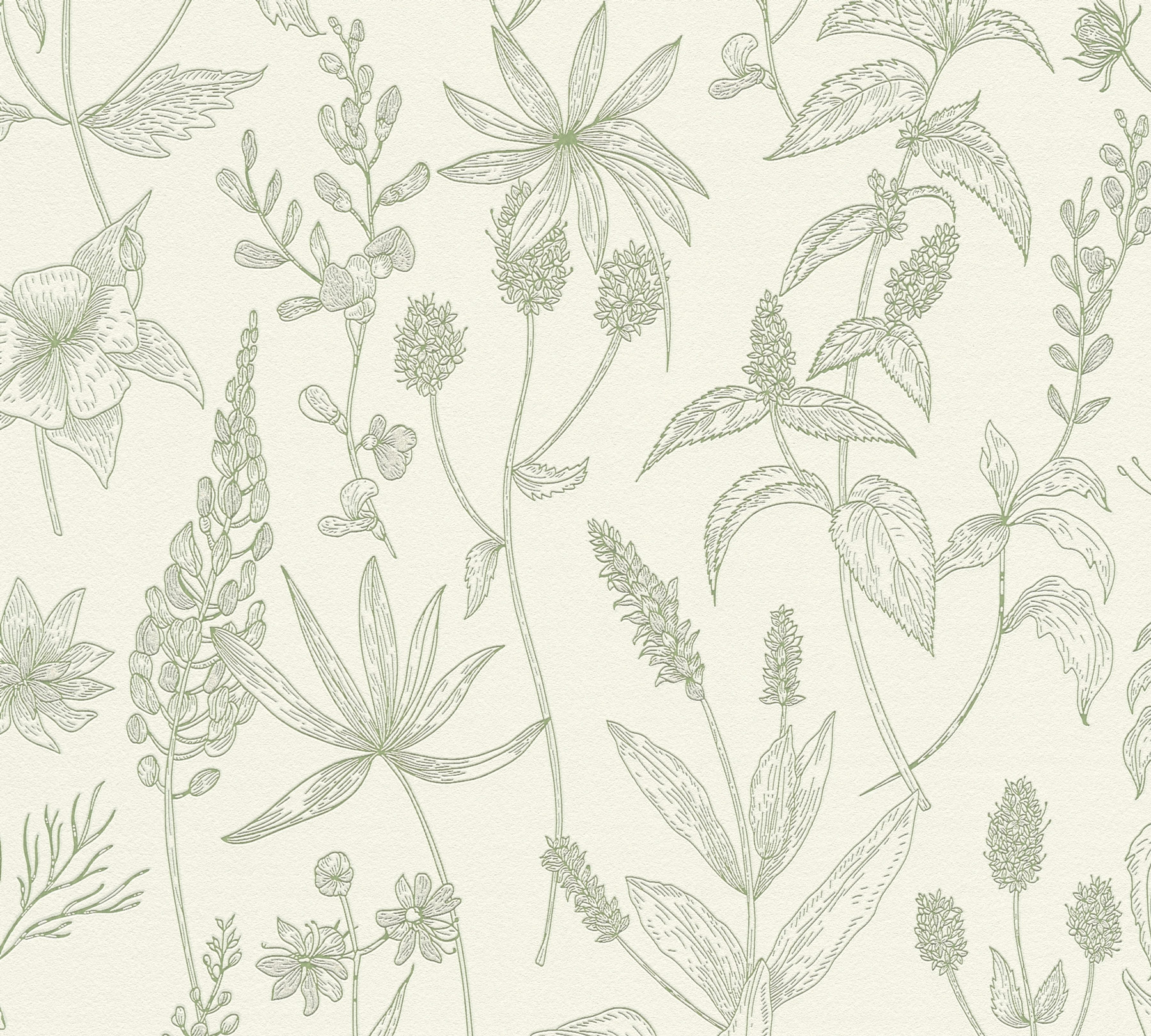 AS Vliestapete Casual Living Grün Pflanzen 373635