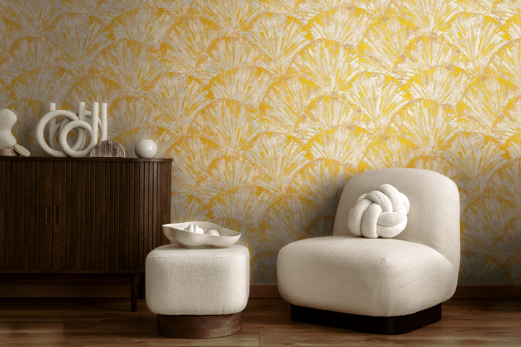 AS Vliestapete MS Hot Spots Grafik Gelb 781984