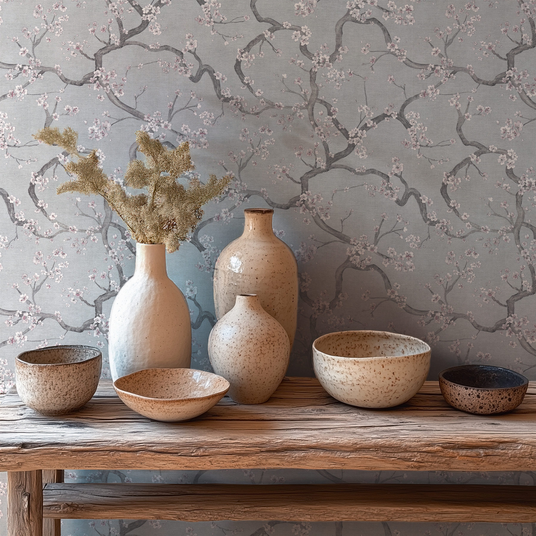 AS Vliestapete MS Hot Spots Floral Grau 781993