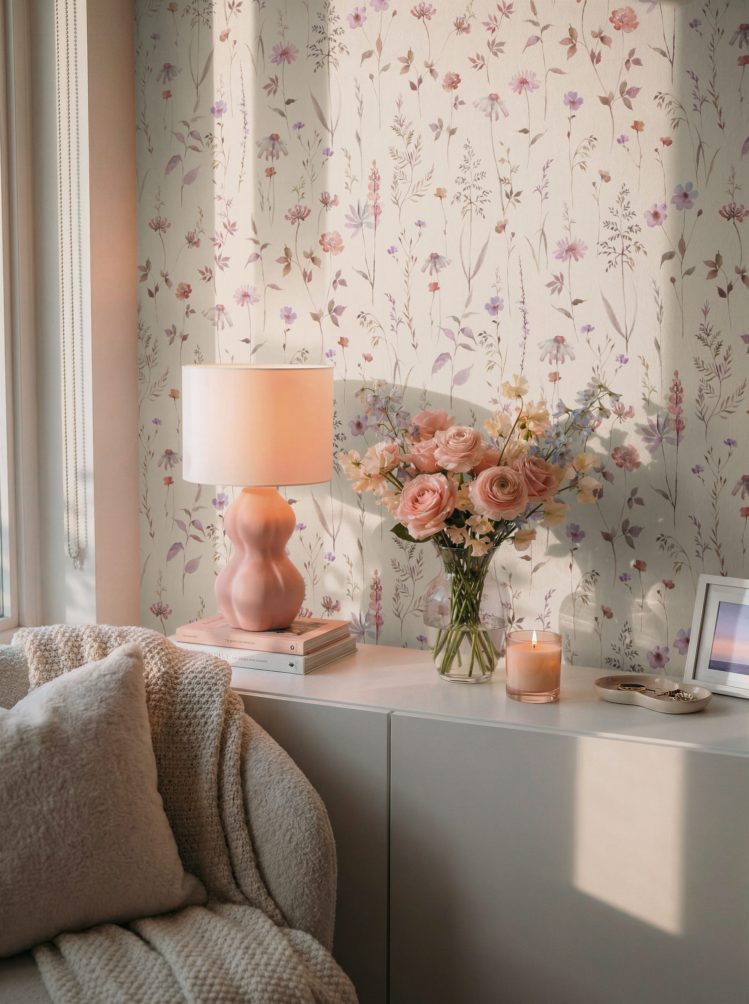 AS Vliestapete Trend Spectrum Blumentapete Creme 792371