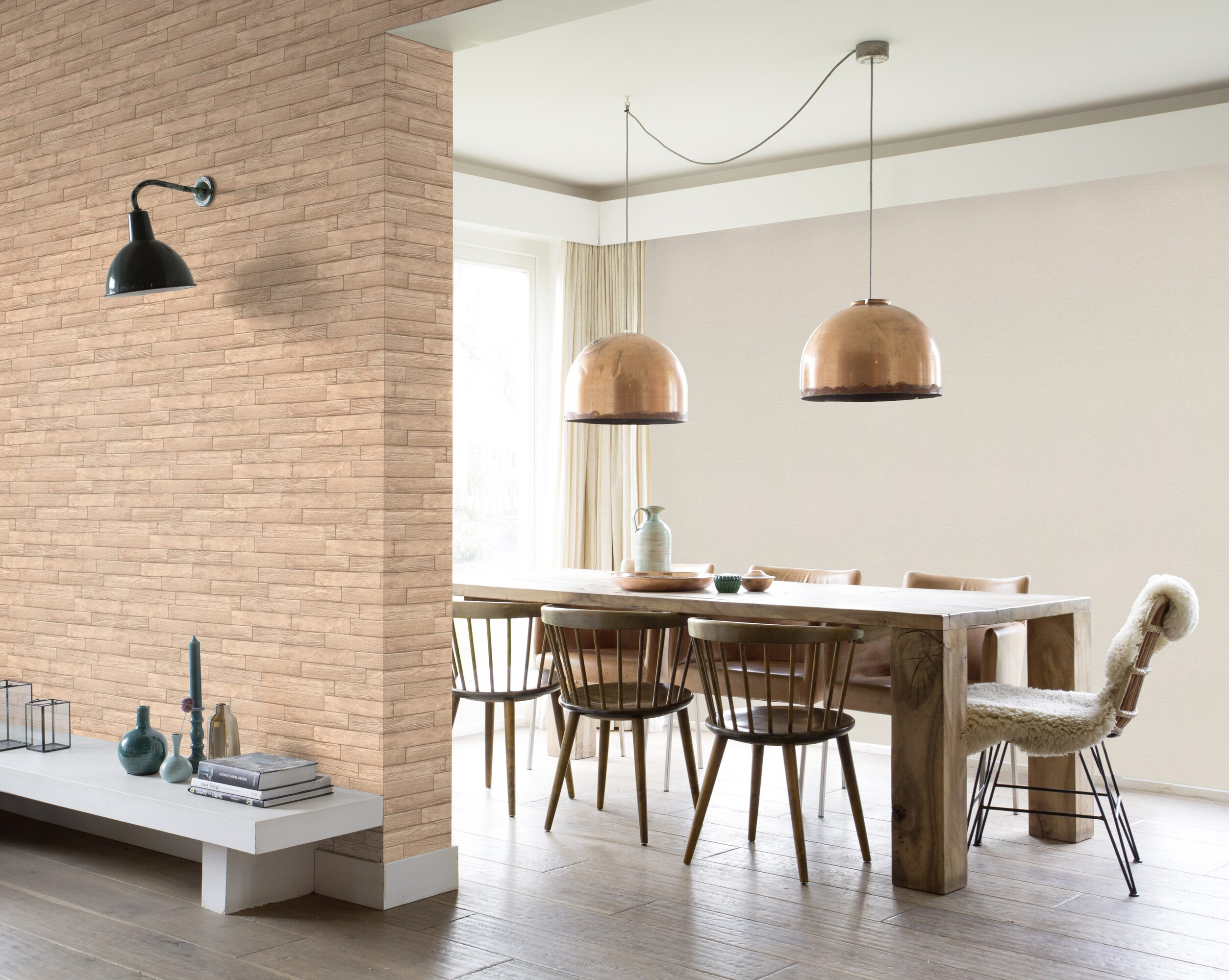 Rasch Vliestapete Beltesto Creme Industrial 822540