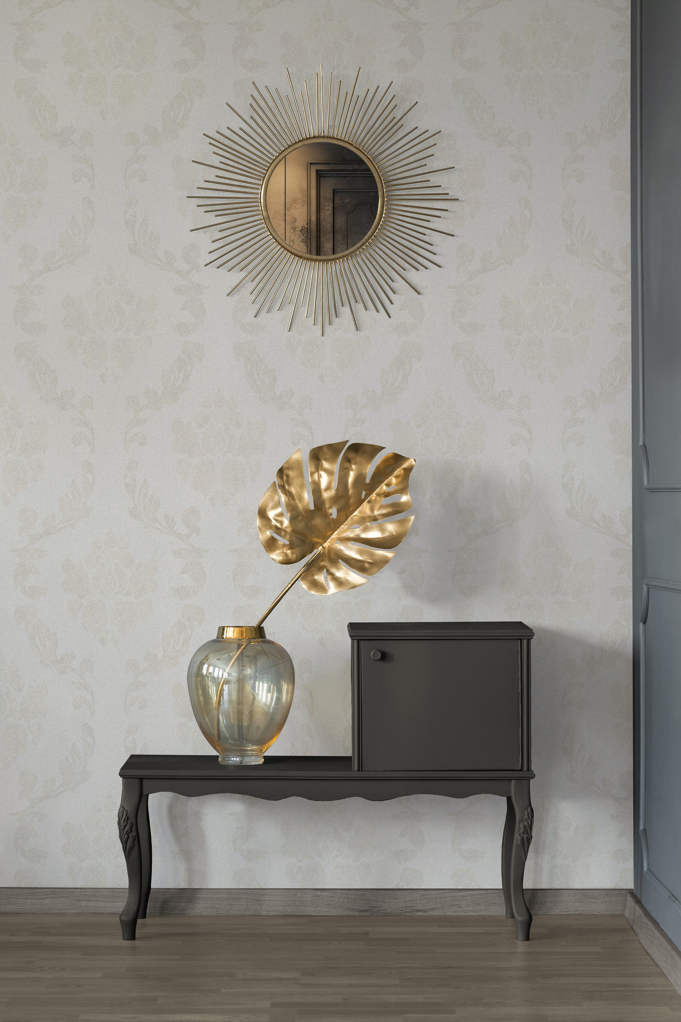 AS Vliestapete beige/creme Barocktapete New Elegance 375521