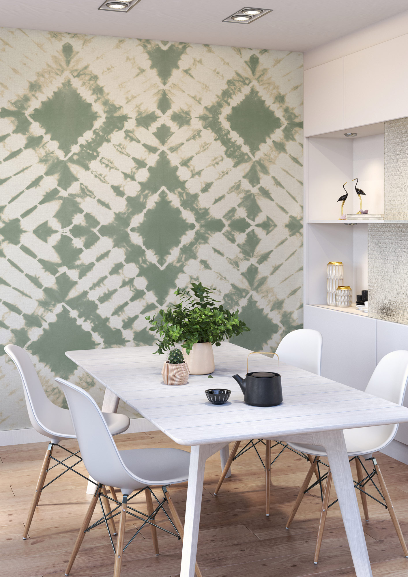 Rasch Fototapete Beachhouse Grün 367683