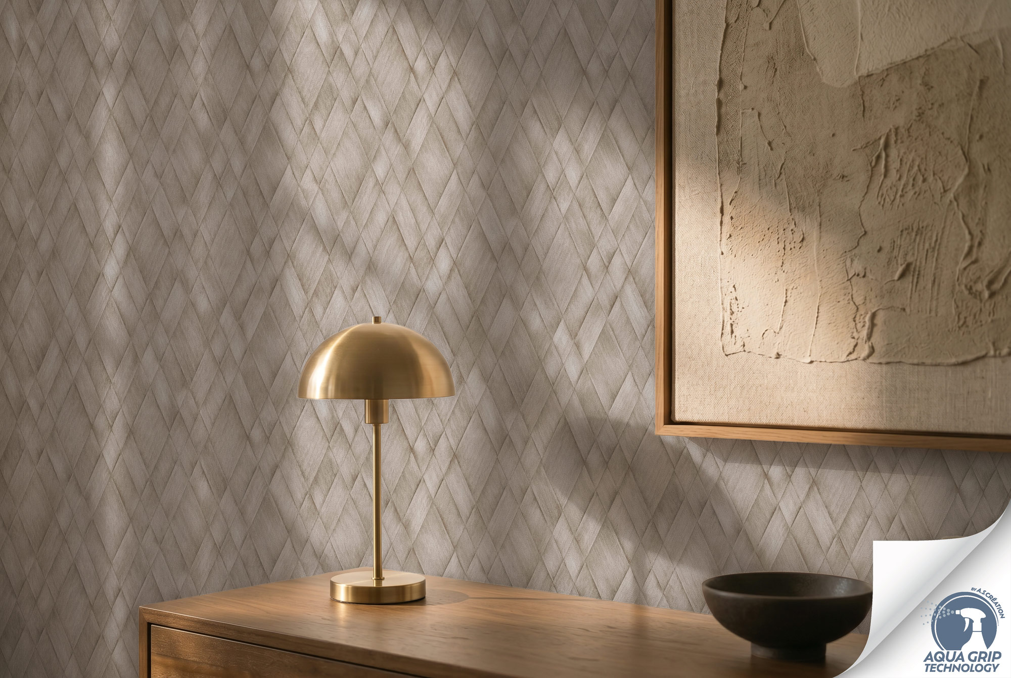 AS Vliestapete Cosiness Designdrop 2 3D-Optik Braun 793135