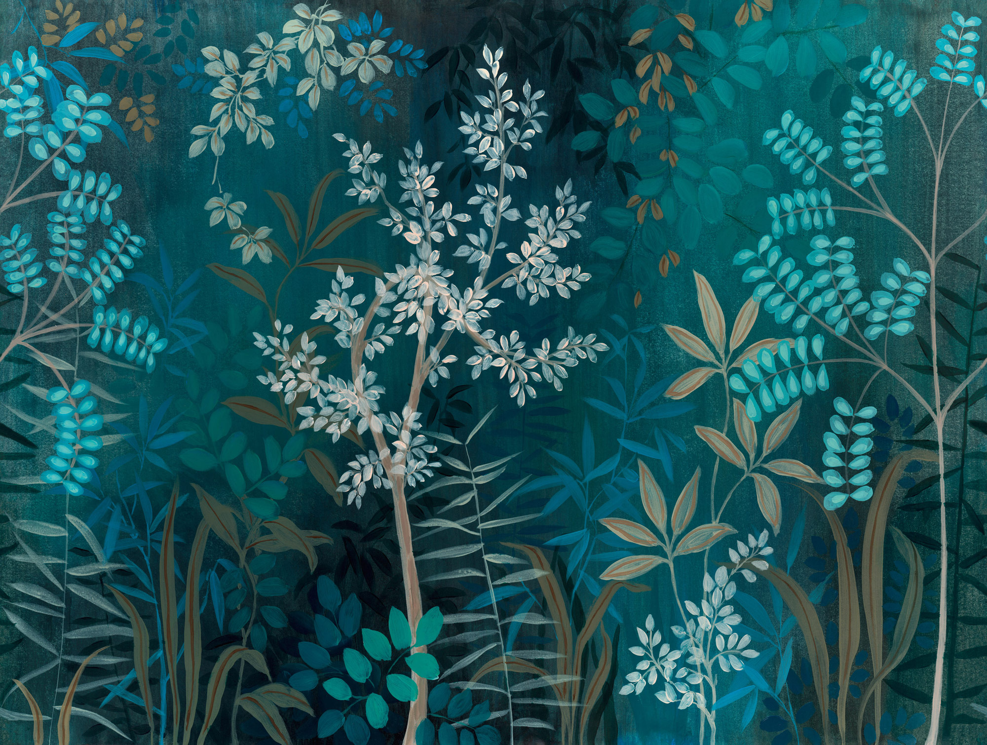 AS Fototapete The Wall 4 Tropisch Blau 396141