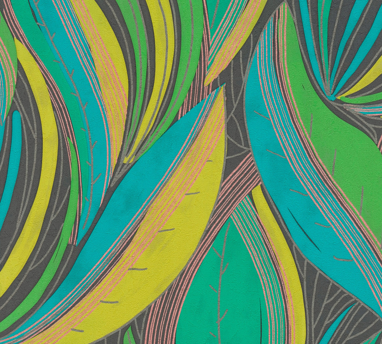 AS Vliestapete MS Hot Spots Floral Grün 786551