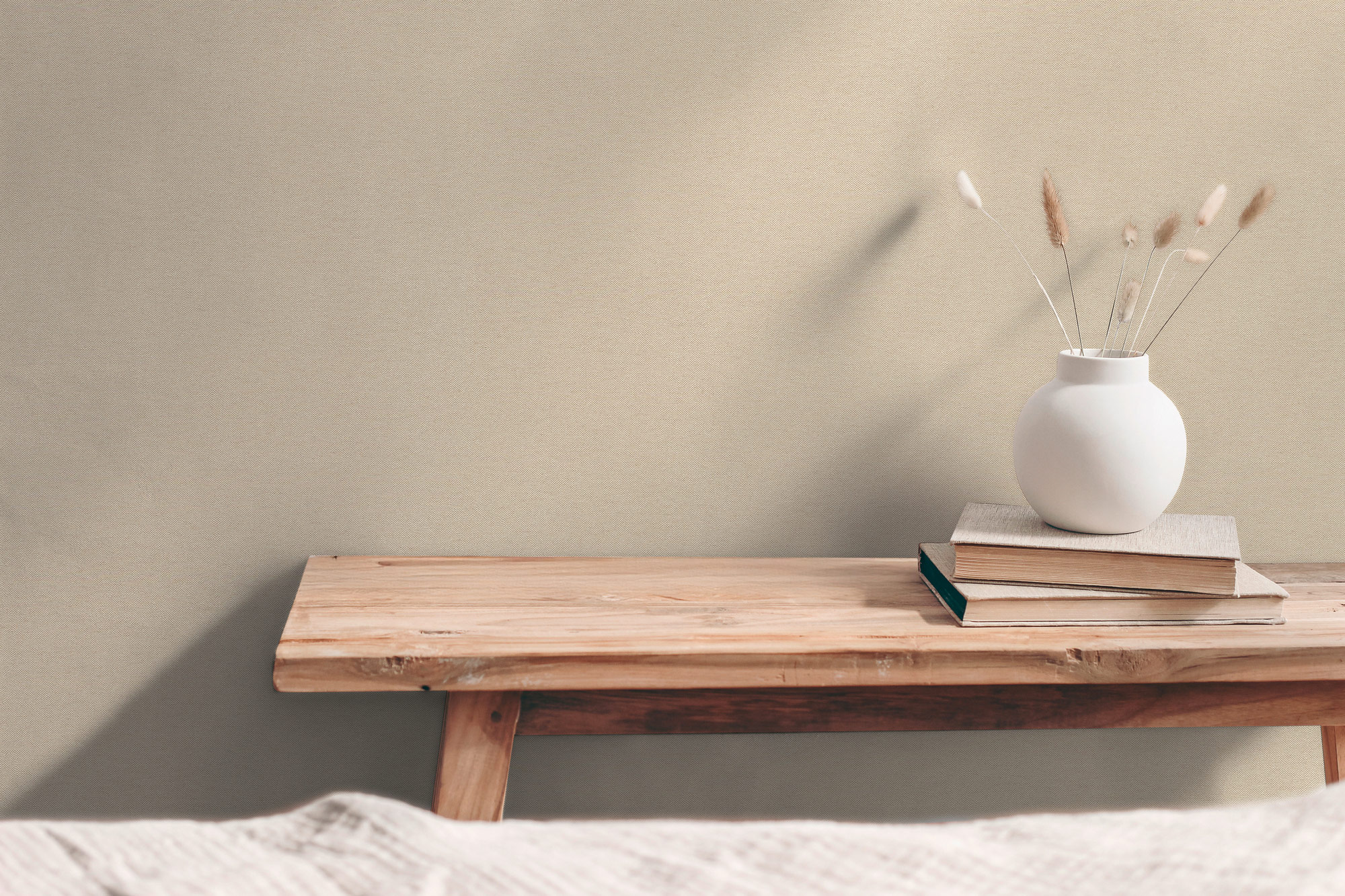 AS Vliestapete Hygge 3 Uni Beige 790984