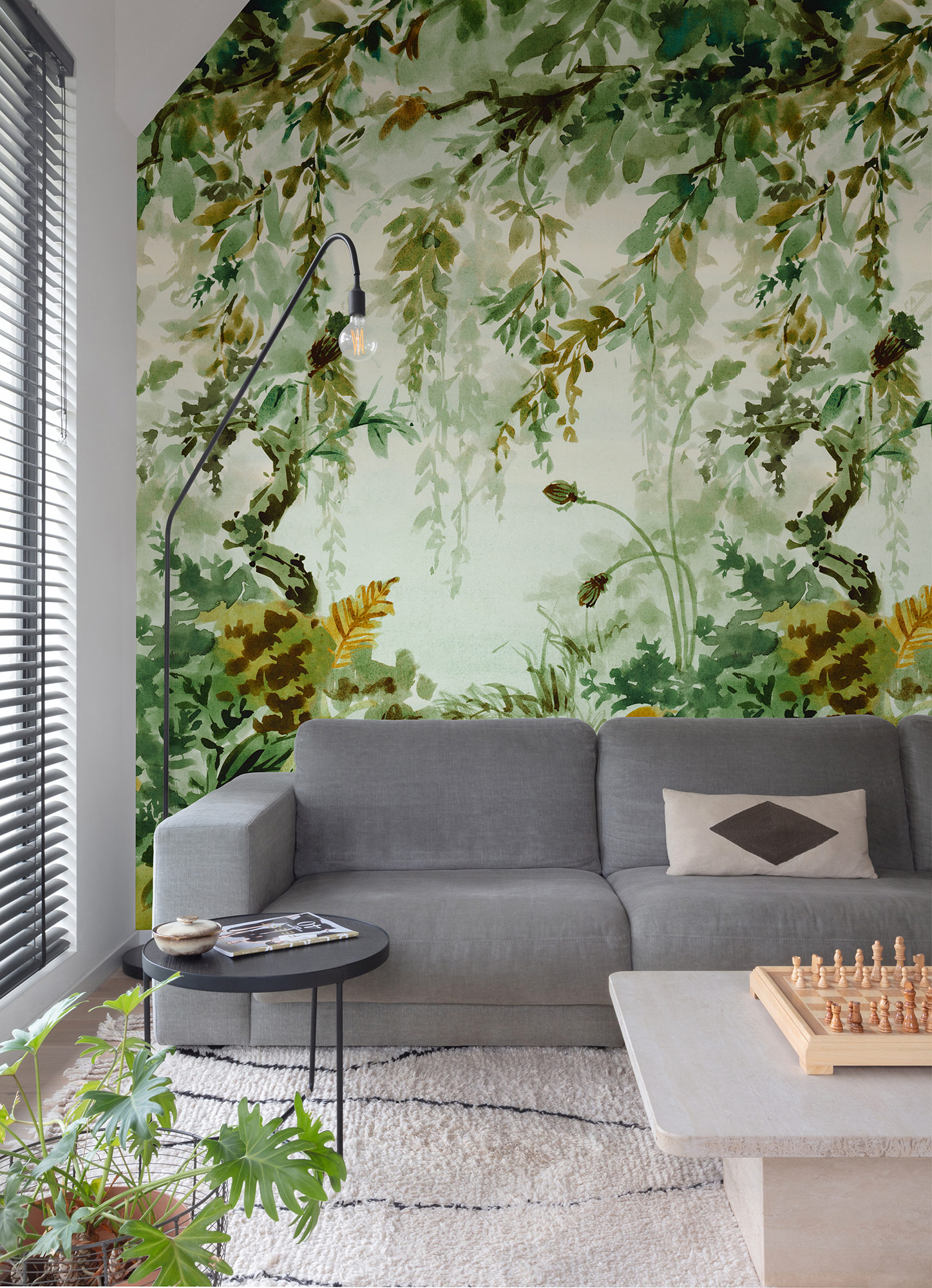 Grandeco Wandbild Eine Rolle ein Motiv 2 Pflanzen A52201