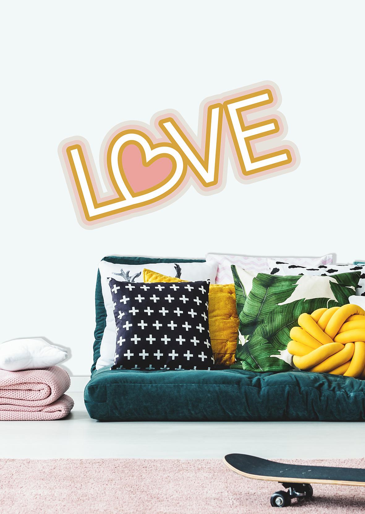 Thomas Fototapete Platin Formen  rosa Love