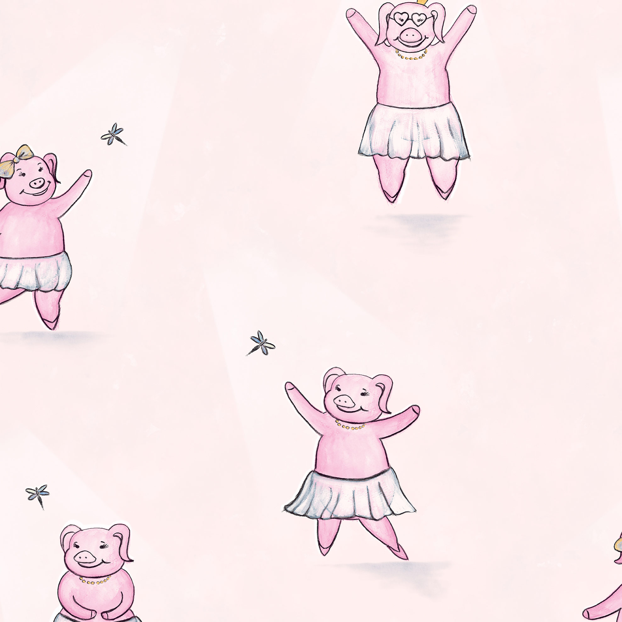 Hohenberger Vliestapete Happy Inner Child Happy Piggy 27572