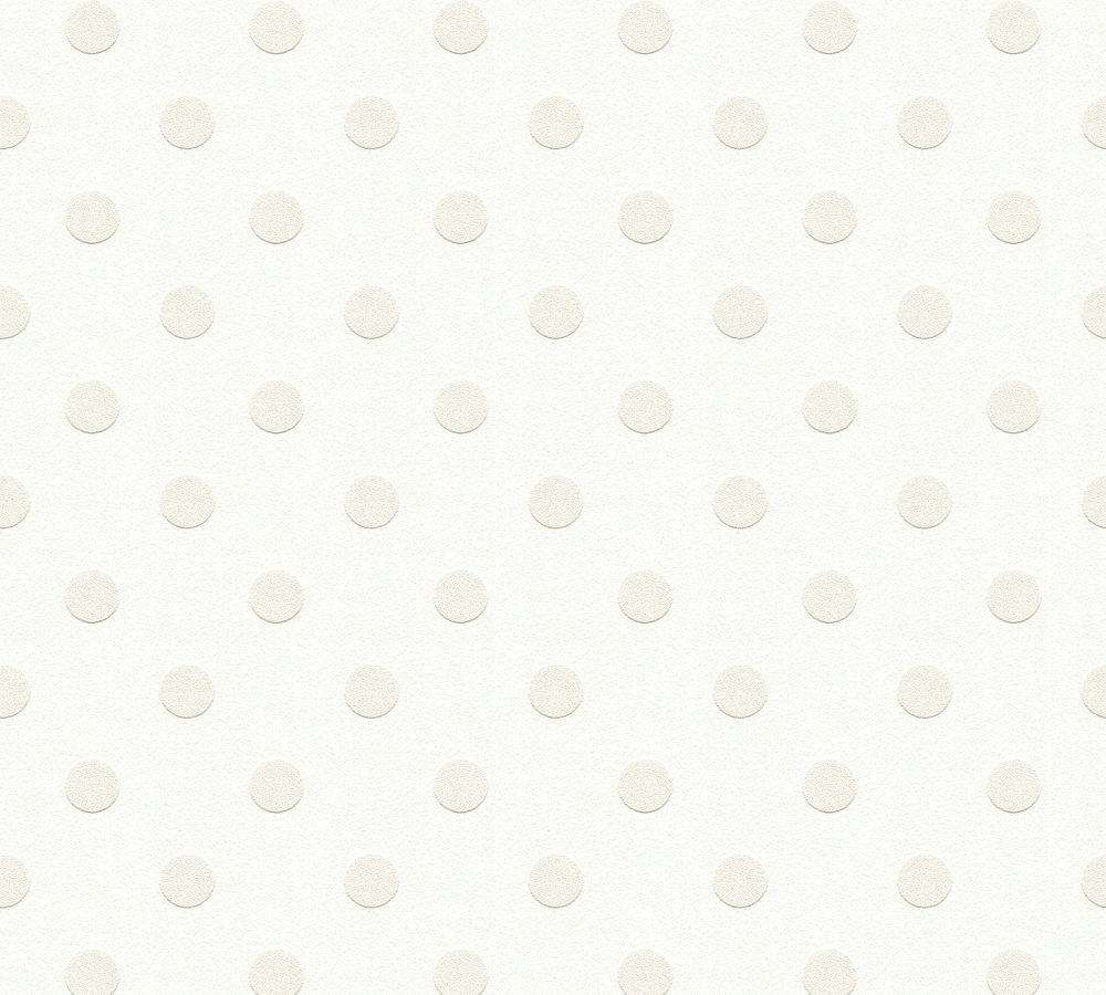 Thomas Vliestapete Dots weiss/beige TLT010 - 363362