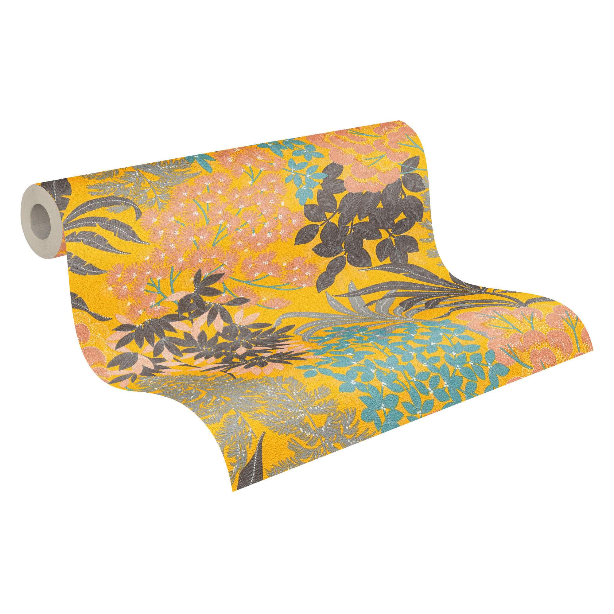 AS Vliestapete MS Travel Styles Blätter Gelb 391283