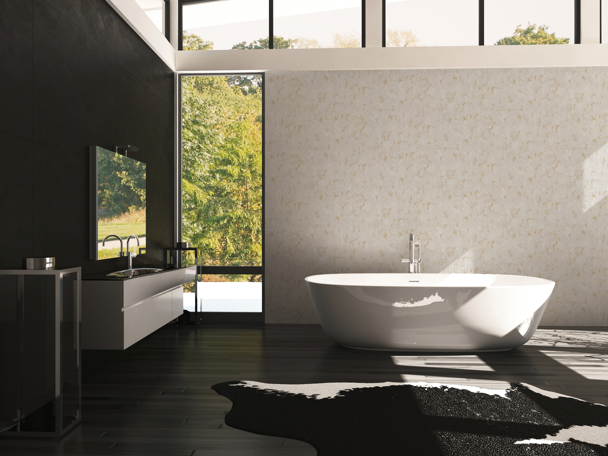 AS Vliestapete Casual Living Grau Struktur 393871