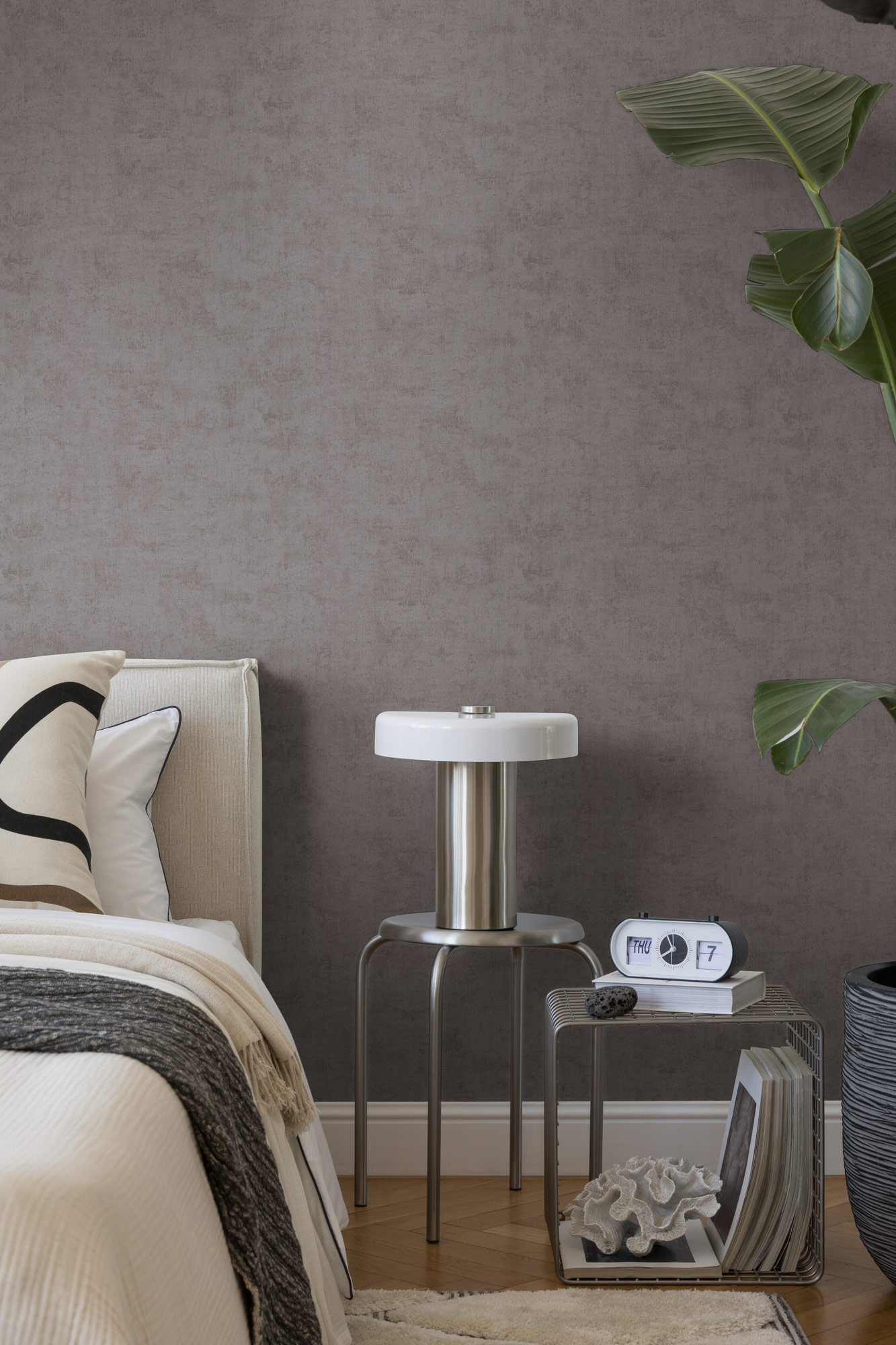 AS Vliestapete Nordic Feeling Unitapete Grau 791525