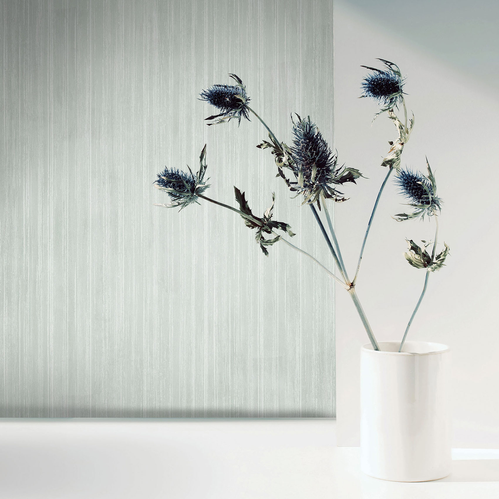 Hohenberger Vliestapete Artist Brush Uni Celadon 27303