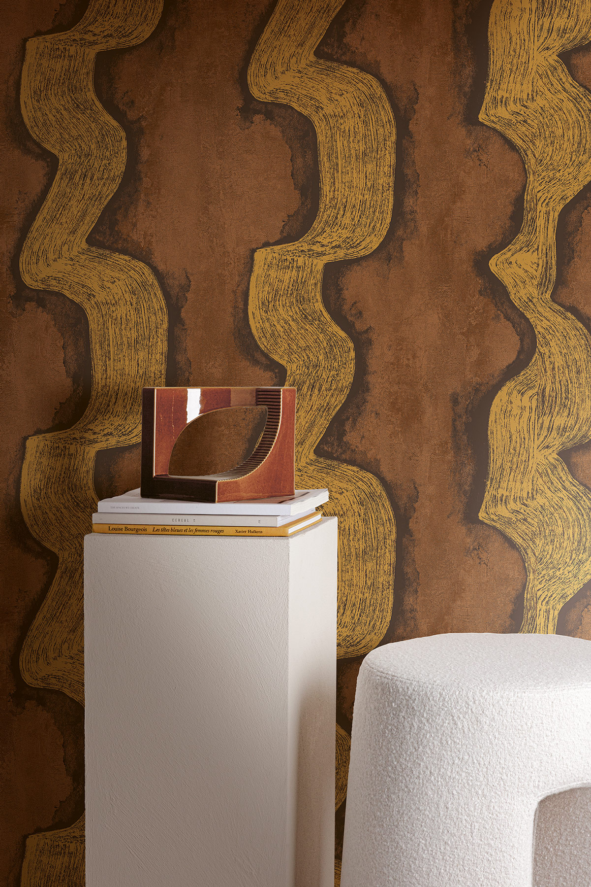 Masureel Fototapete Panel Traces Shodo Russet DGTRA302260