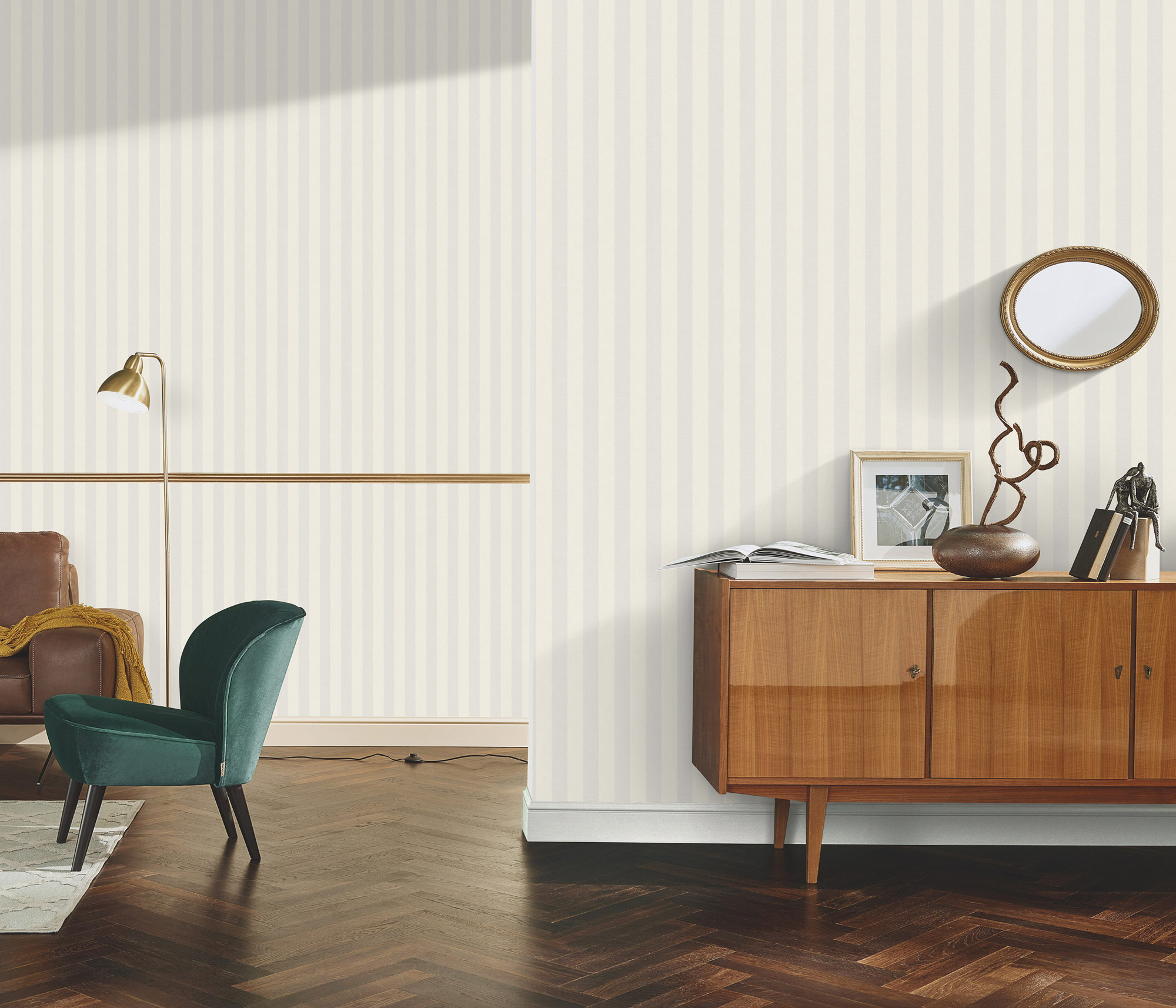 Erismann Vliestapete Versailles Streifen creme 1029014