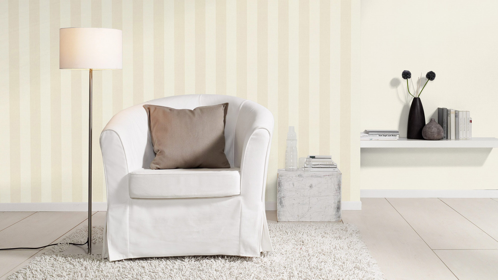 Rasch Vliestapete Liverna Weiß-offwhite 424010