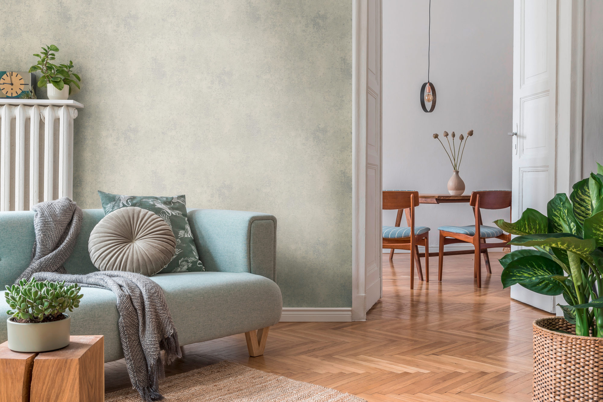 AS Vliestapete The BOS weiß Strukturtapete 388329